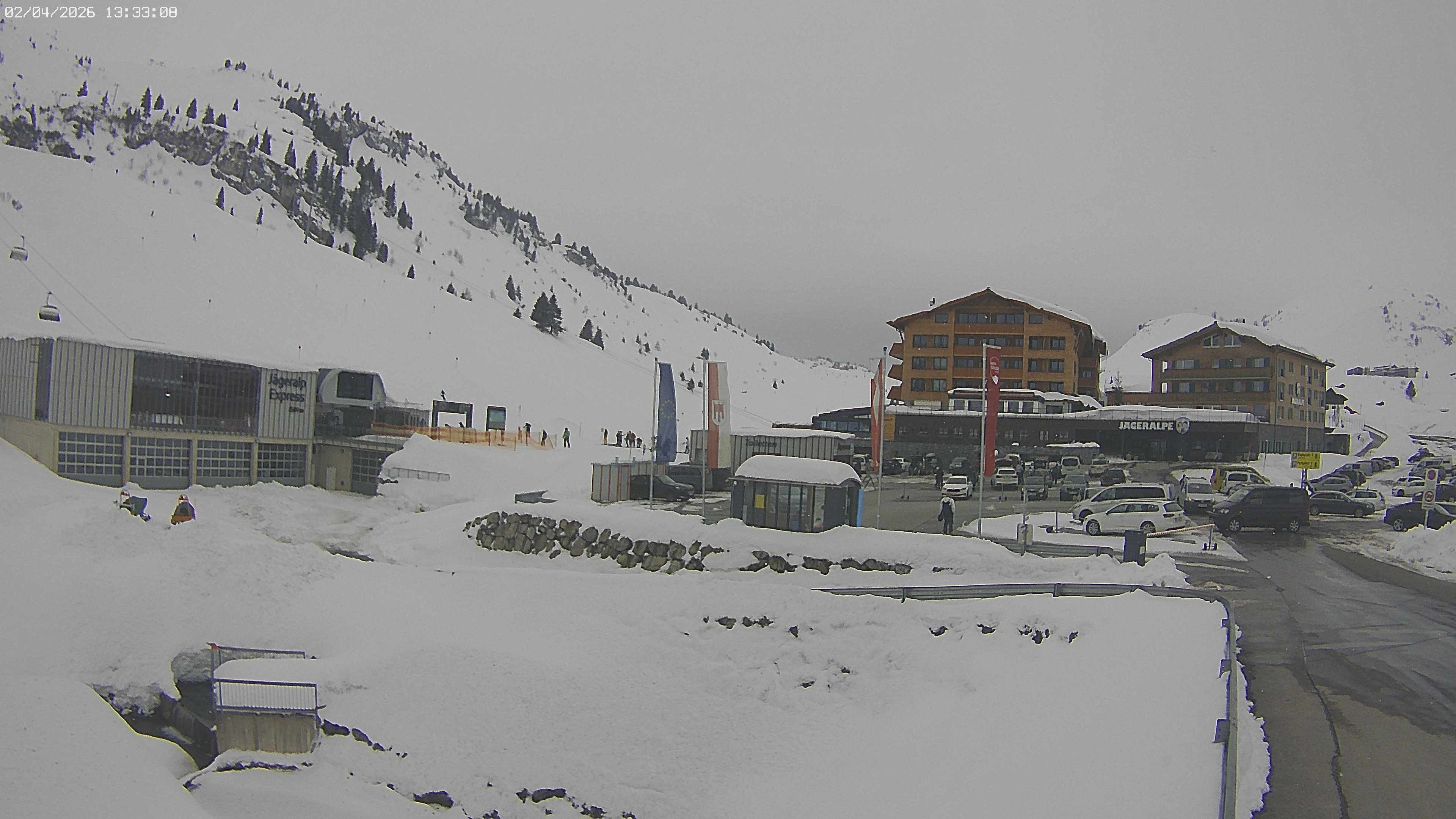 Archived image Webcam Jägeralpe: View Hotel