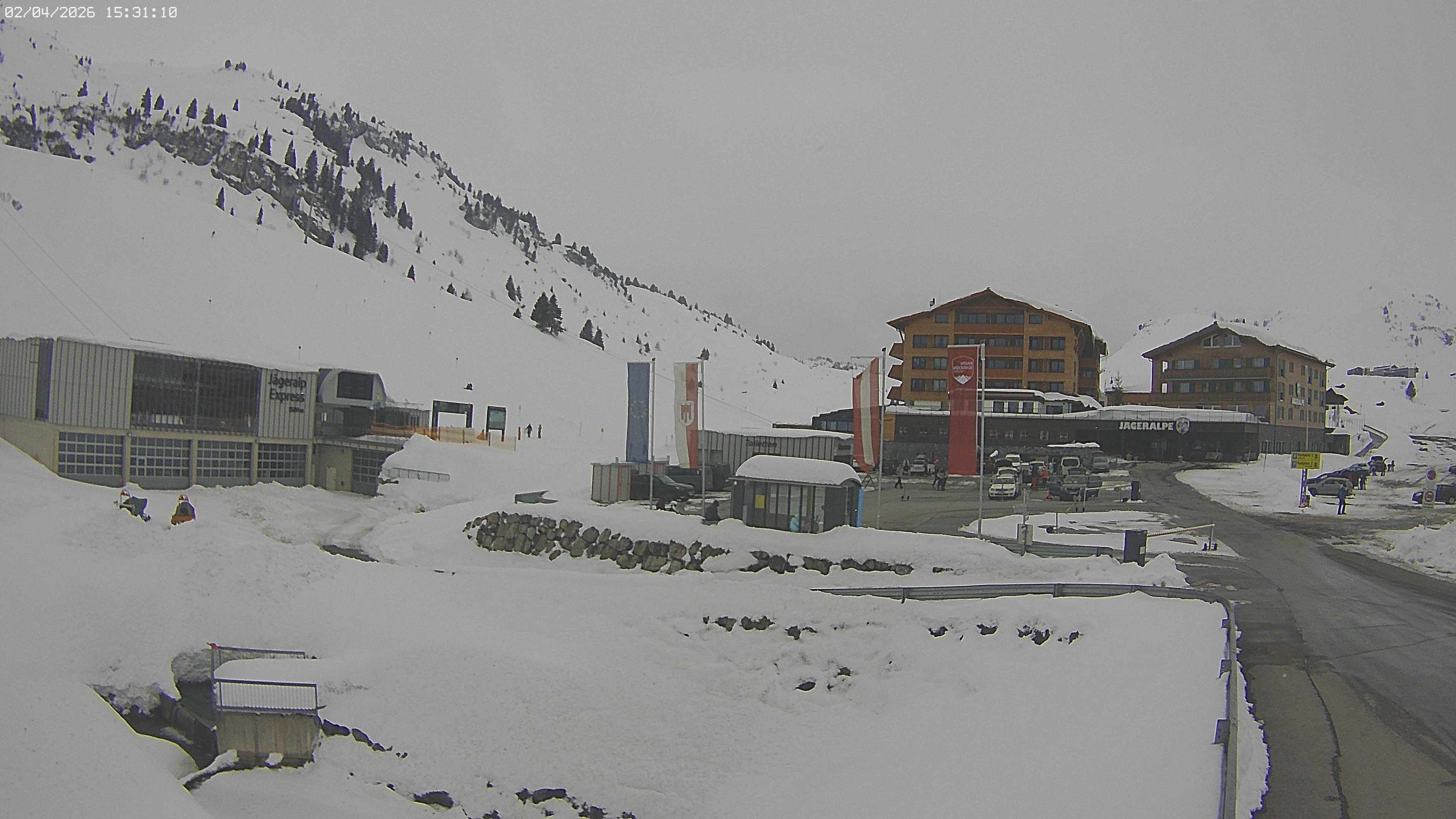 Archived image Webcam Jägeralpe: View Hotel