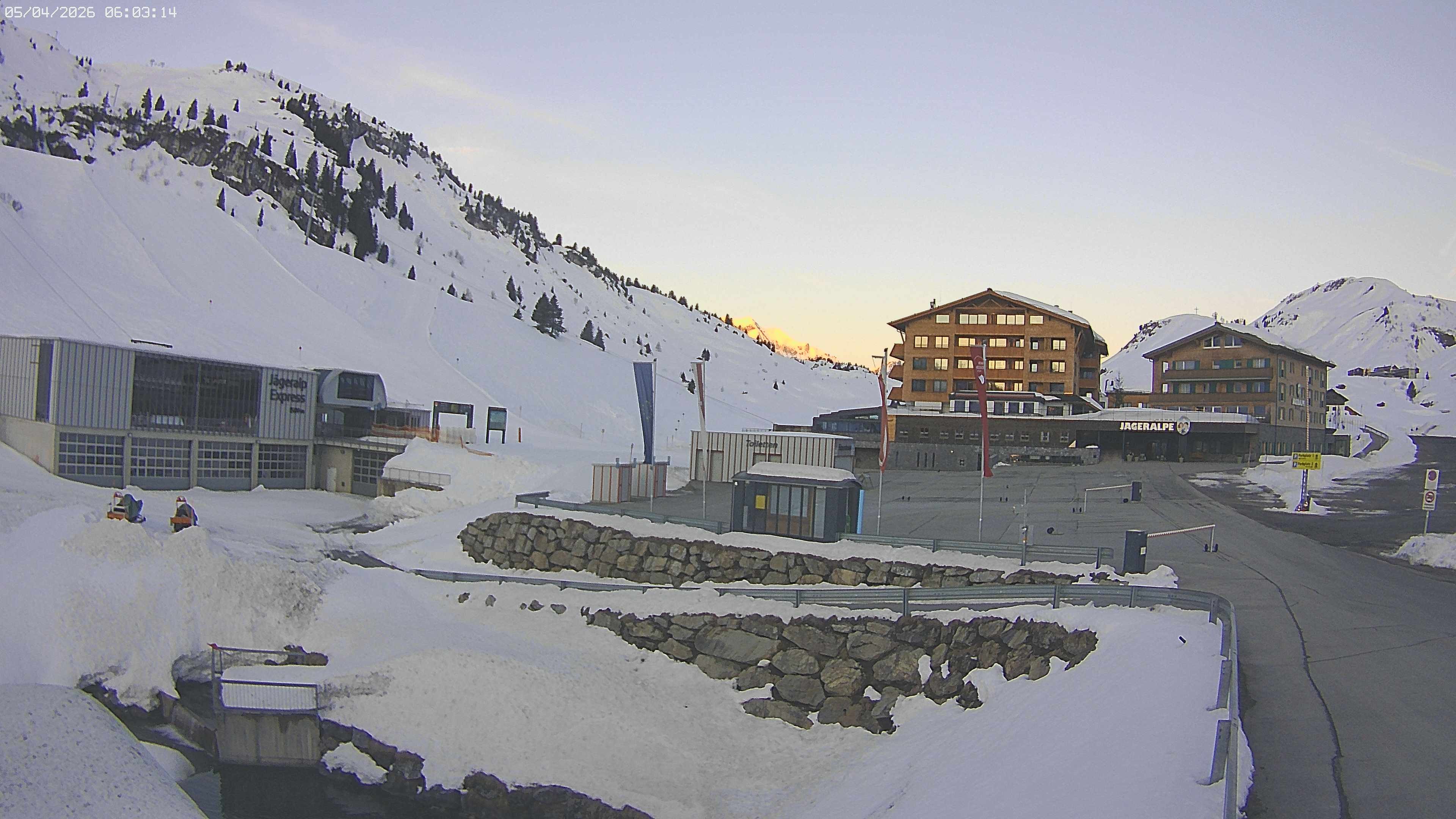 Archived image Webcam Jägeralpe: View Hotel