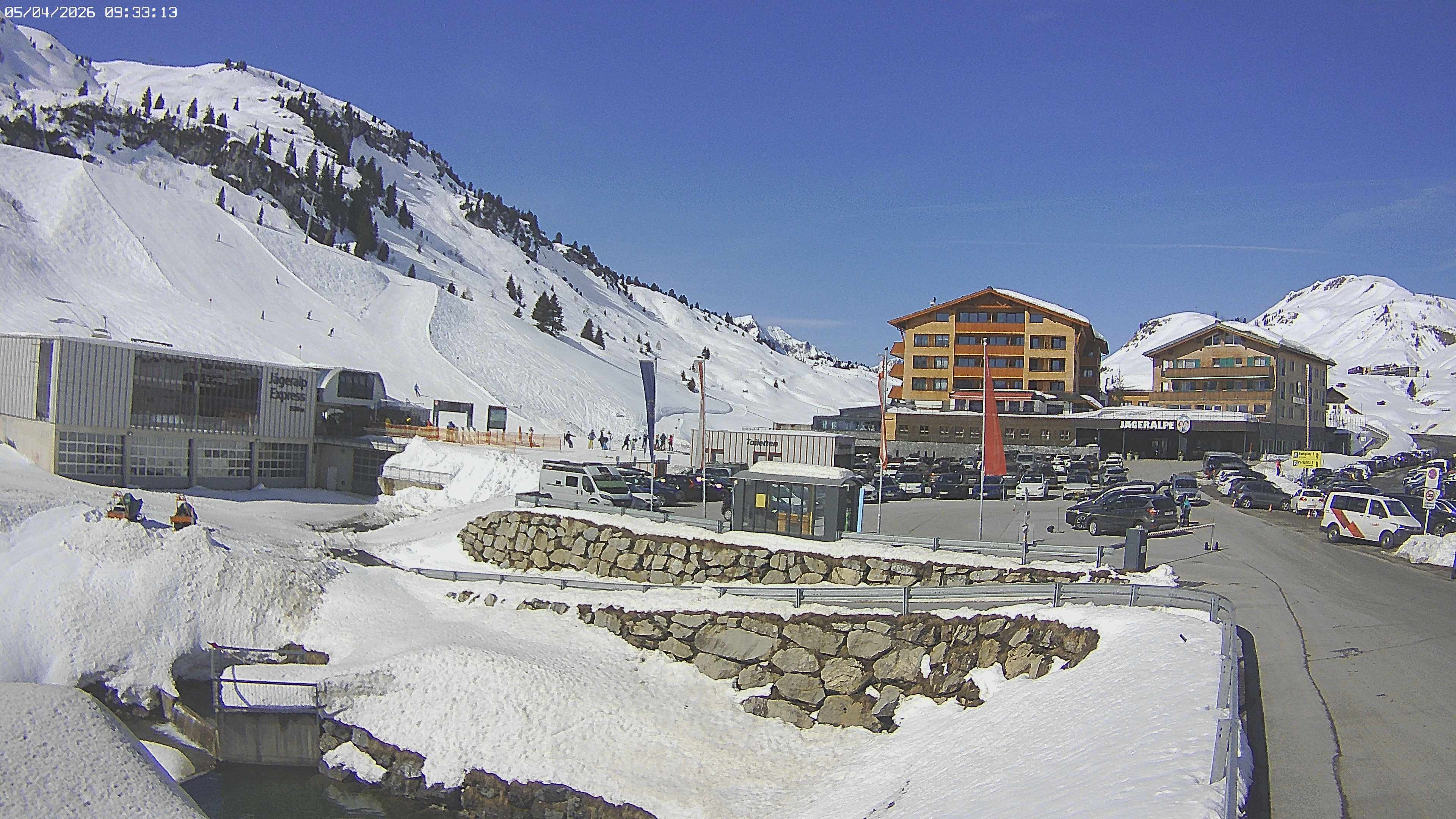 Archived image Webcam Jägeralpe: View Hotel