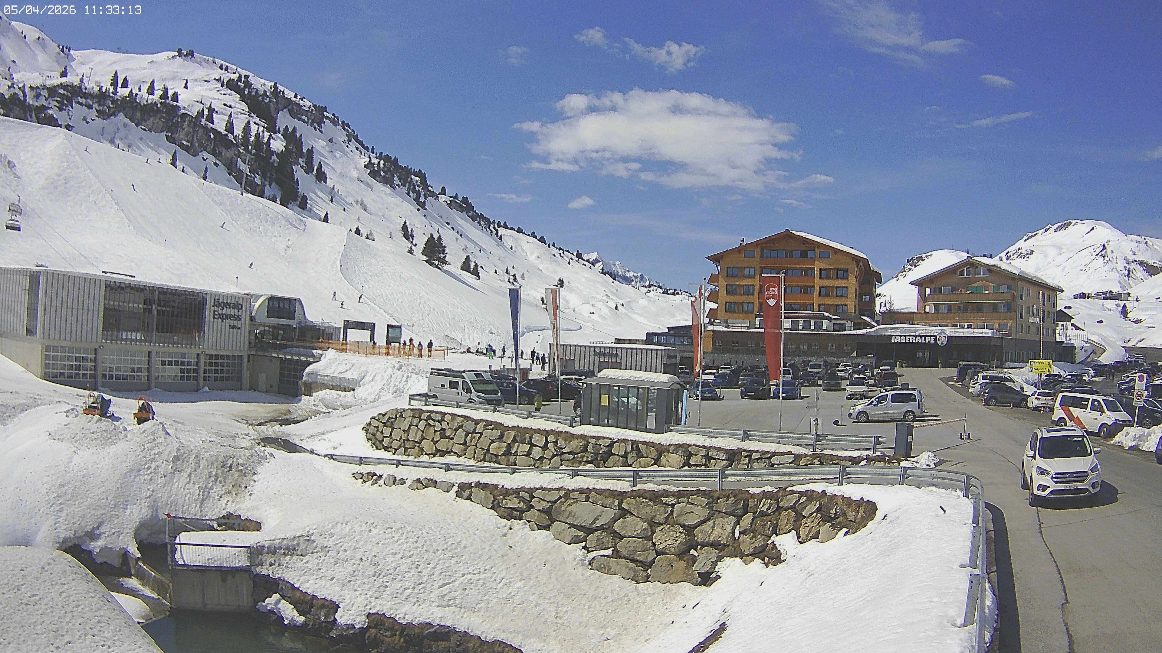 Archived image Webcam Jägeralpe: View Hotel