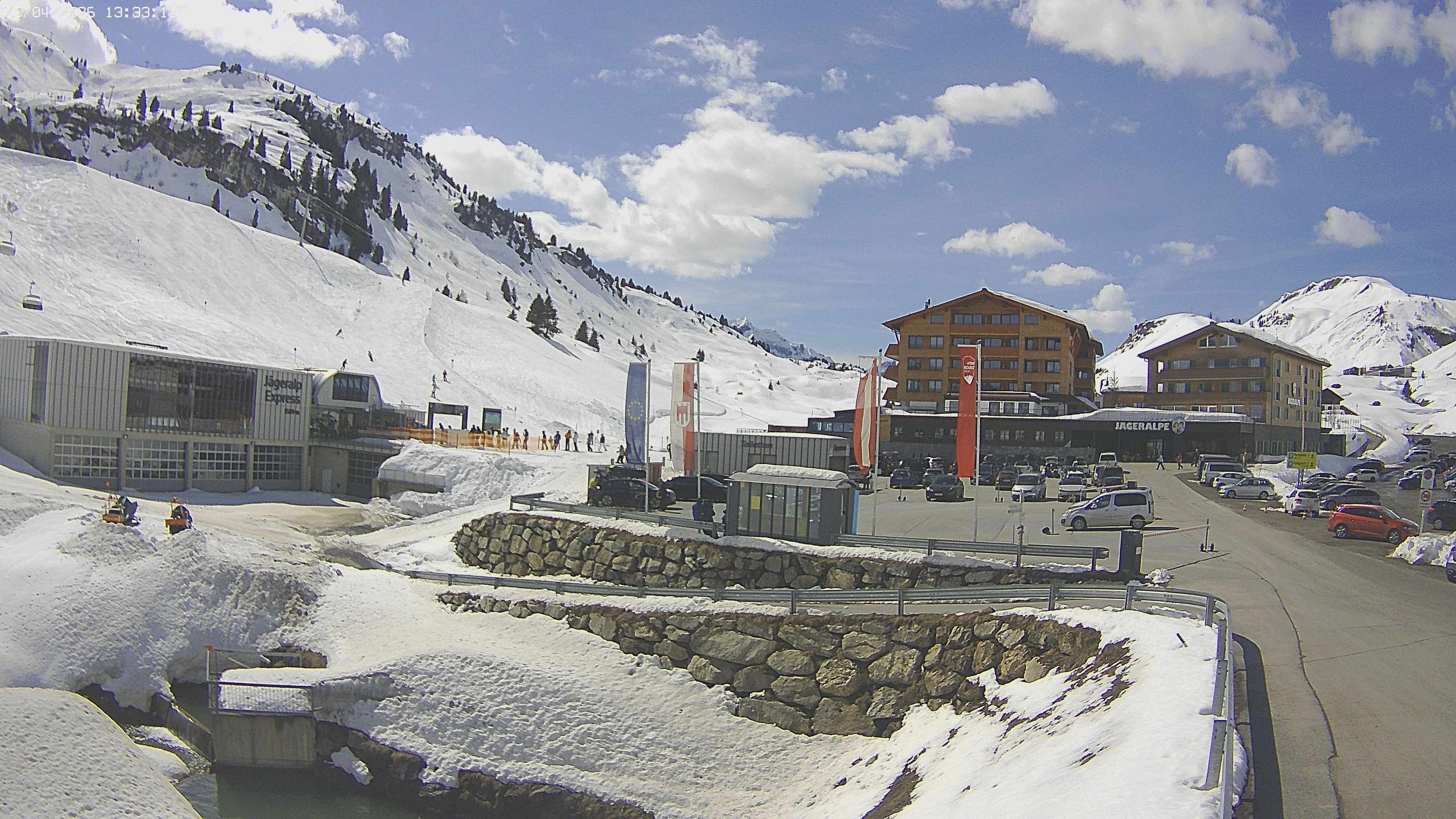 Archived image Webcam Jägeralpe: View Hotel