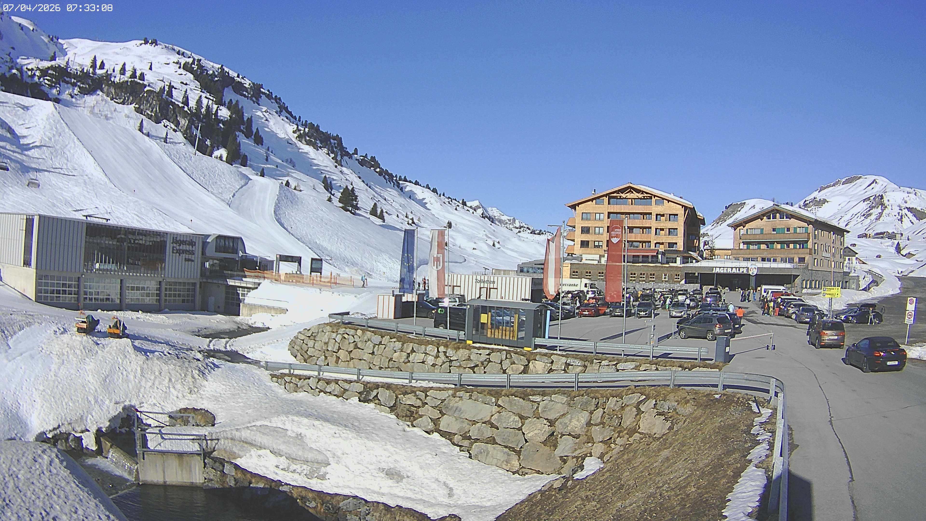 Archiv Foto Webcam Jägeralpe: Blick aufs Hotel