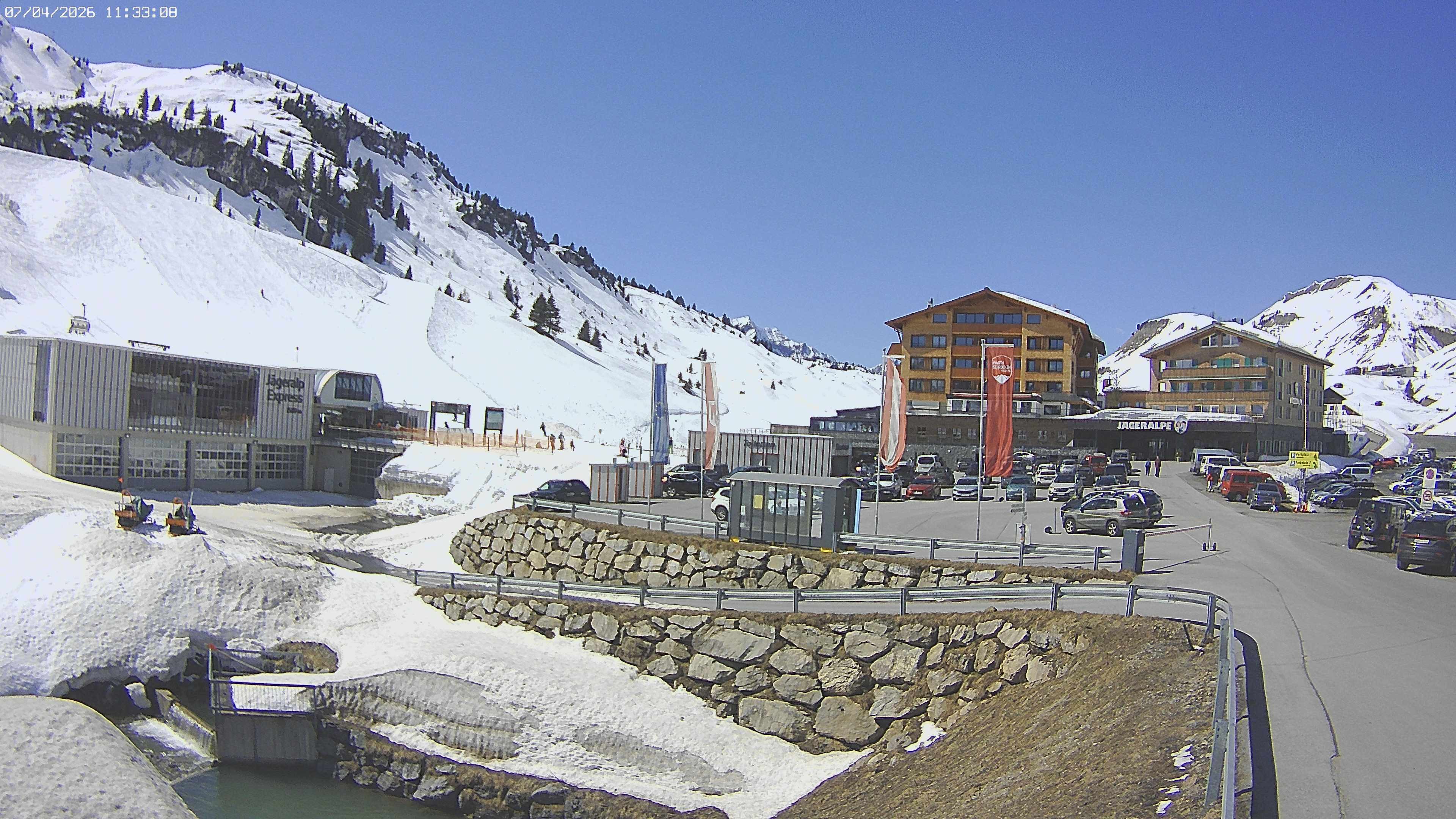 Archiv Foto Webcam Jägeralpe: Blick aufs Hotel