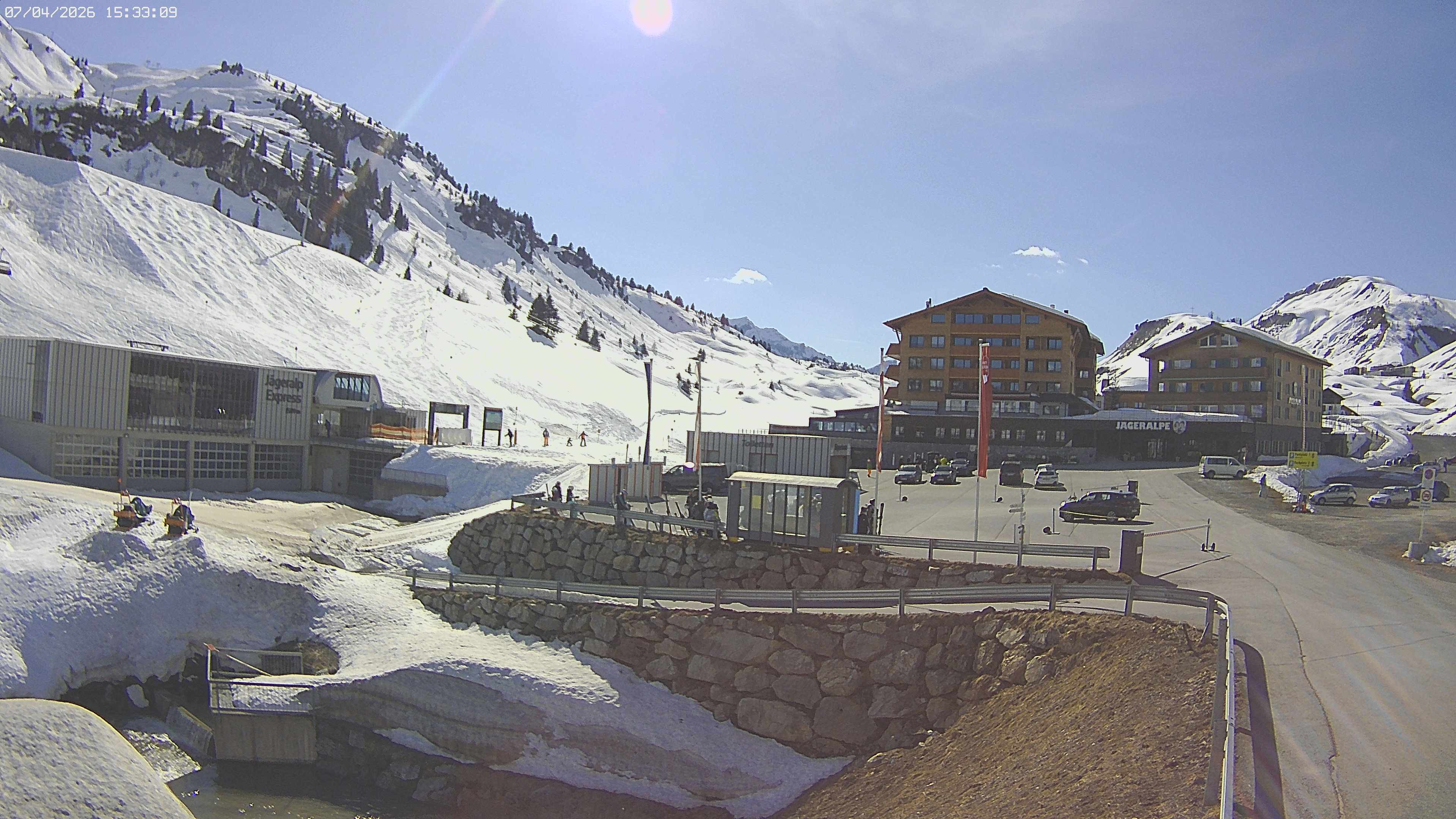 Archiv Foto Webcam Jägeralpe: Blick aufs Hotel