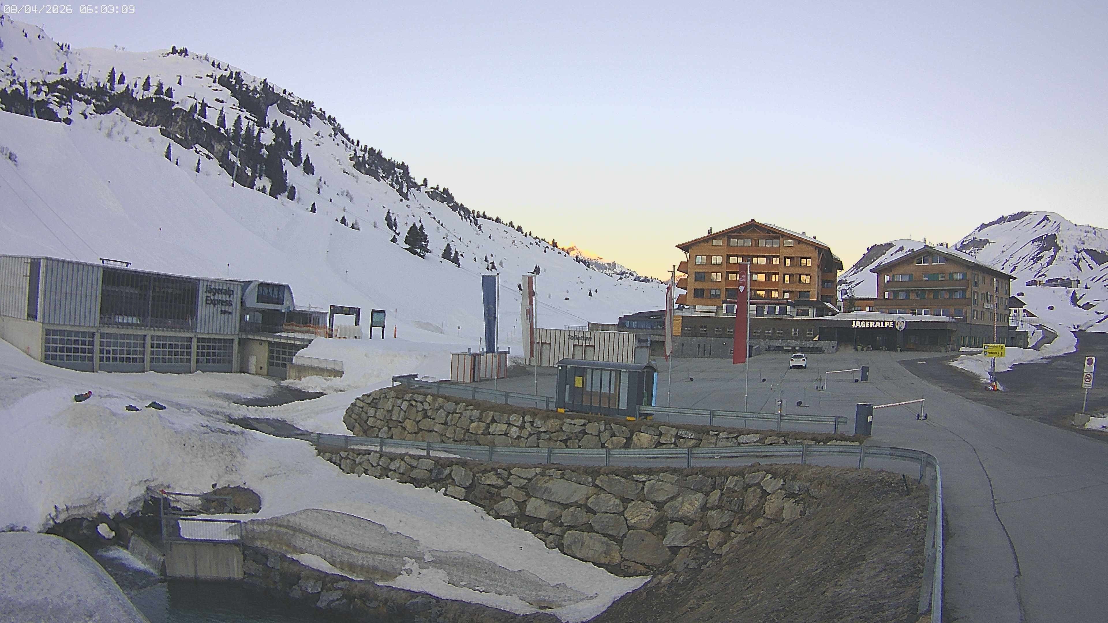 Archiv Foto Webcam Jägeralpe: Blick aufs Hotel
