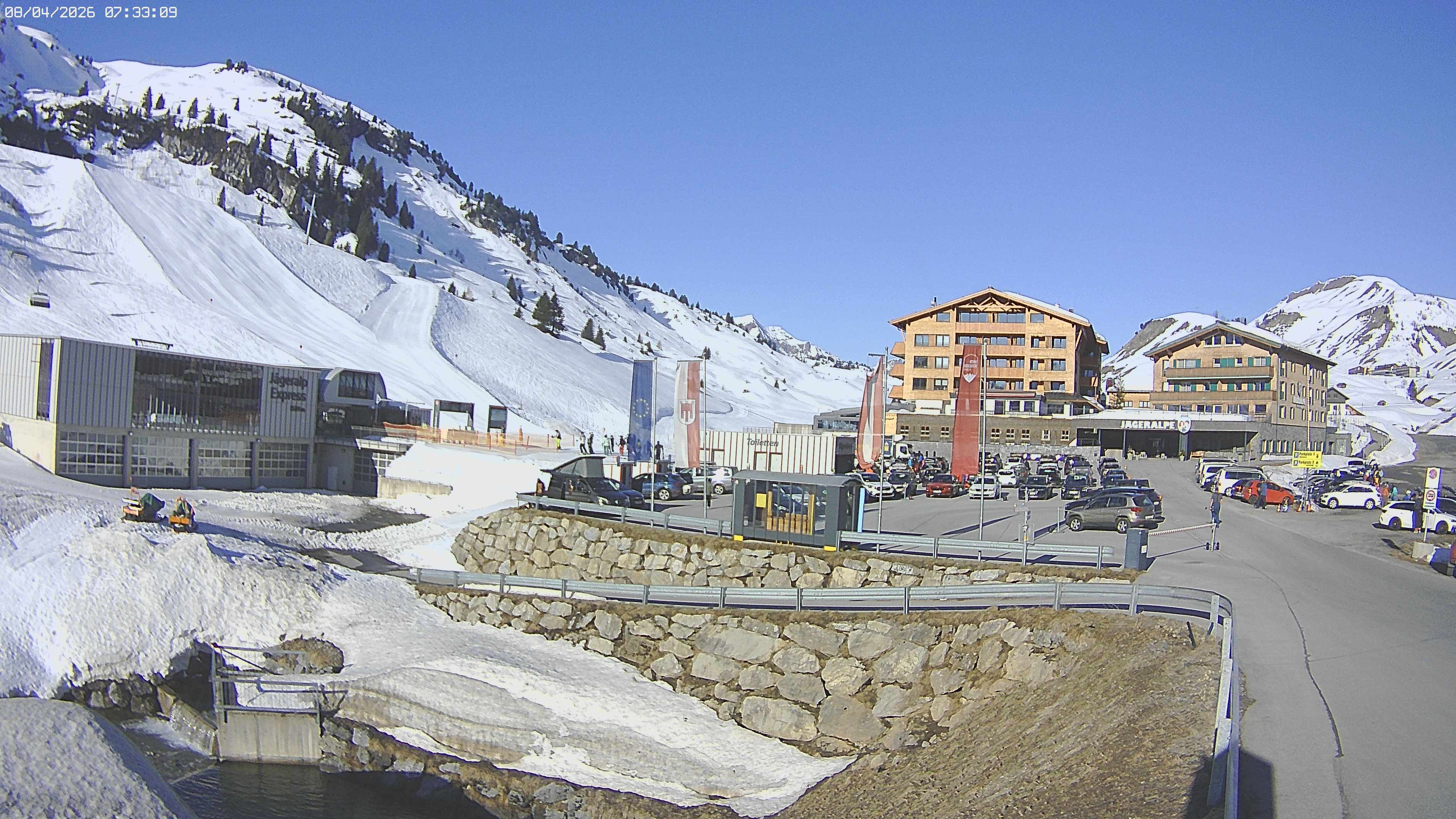 Archiv Foto Webcam Jägeralpe: Blick aufs Hotel