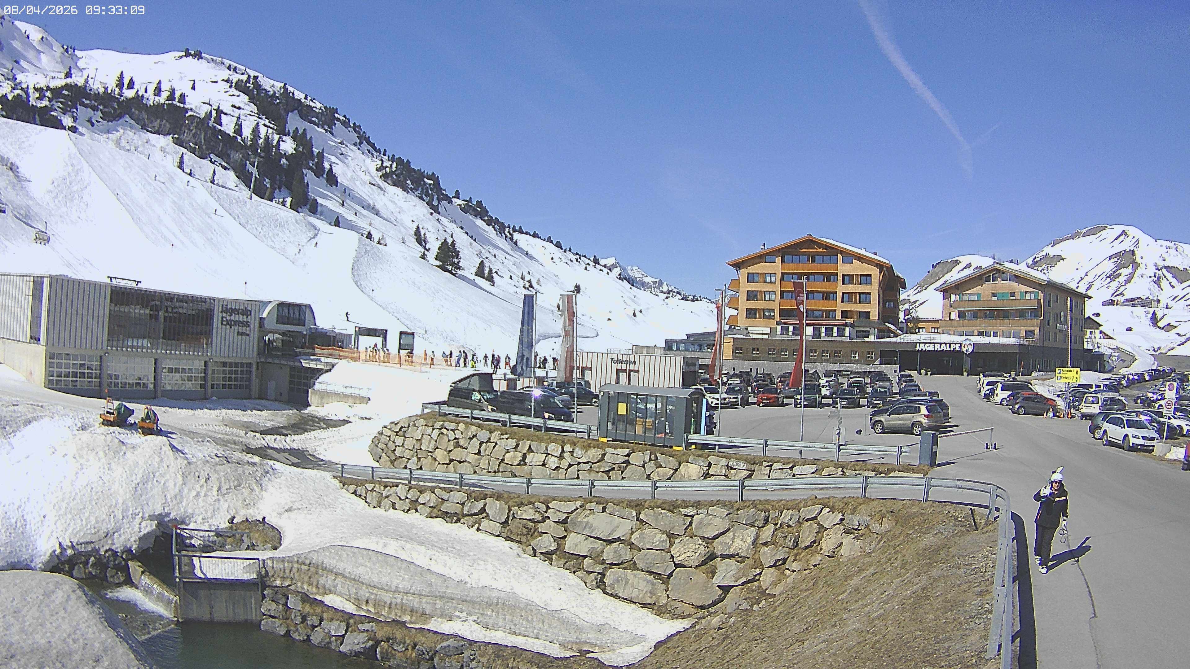 Archiv Foto Webcam Jägeralpe: Blick aufs Hotel