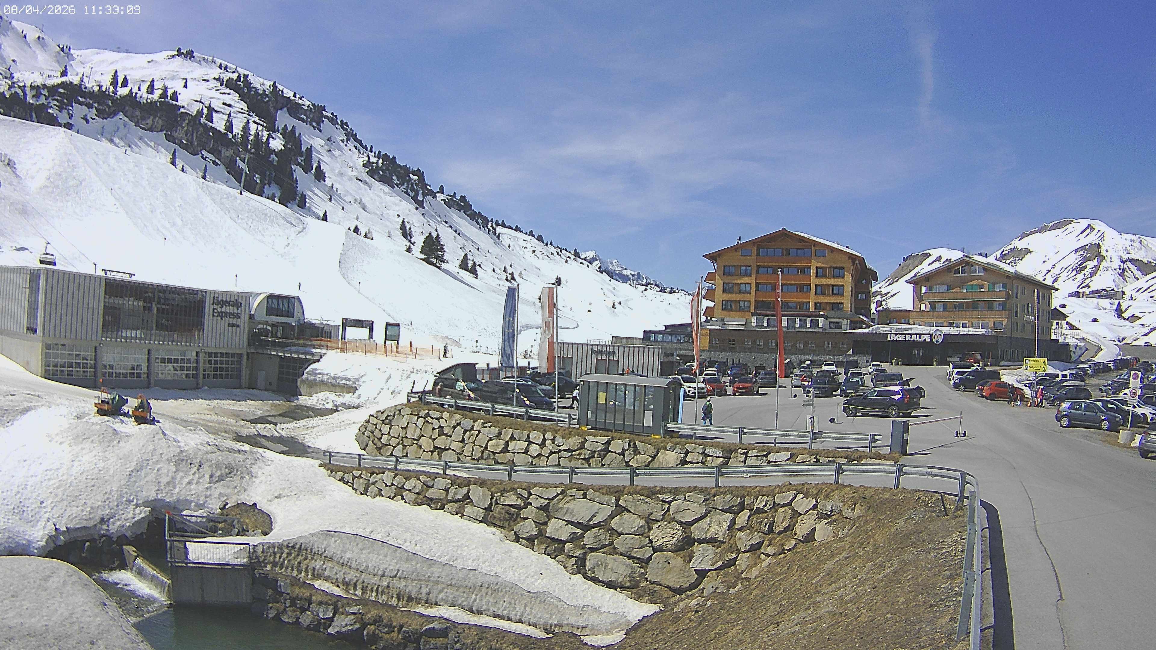 Archiv Foto Webcam Jägeralpe: Blick aufs Hotel