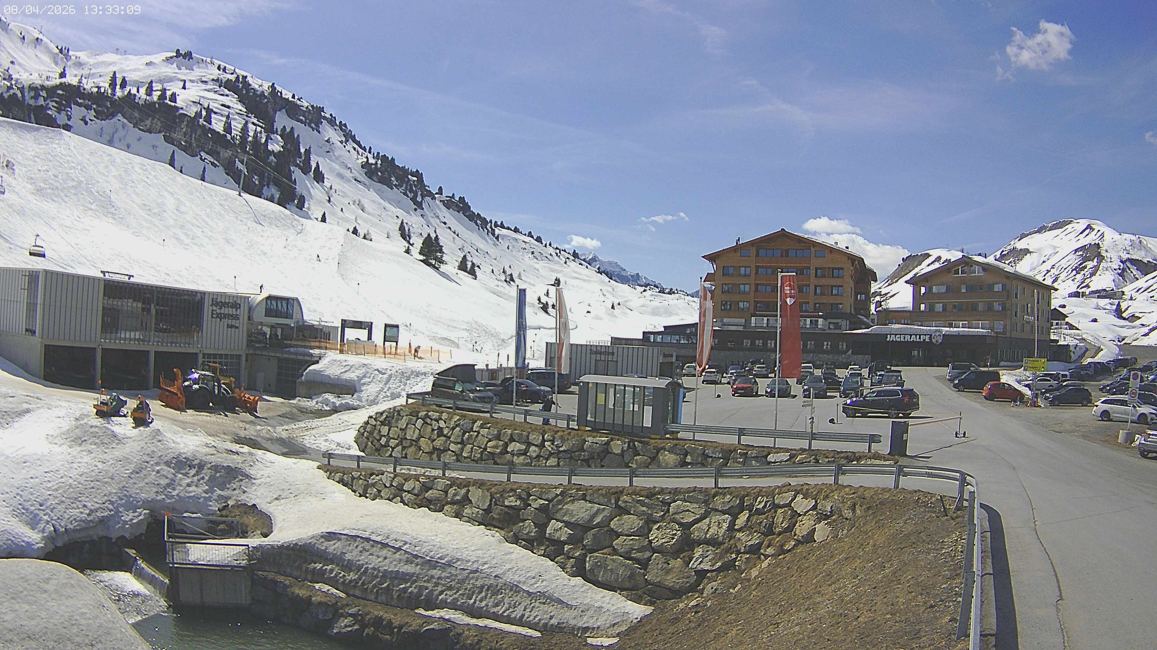 Archiv Foto Webcam Jägeralpe: Blick aufs Hotel