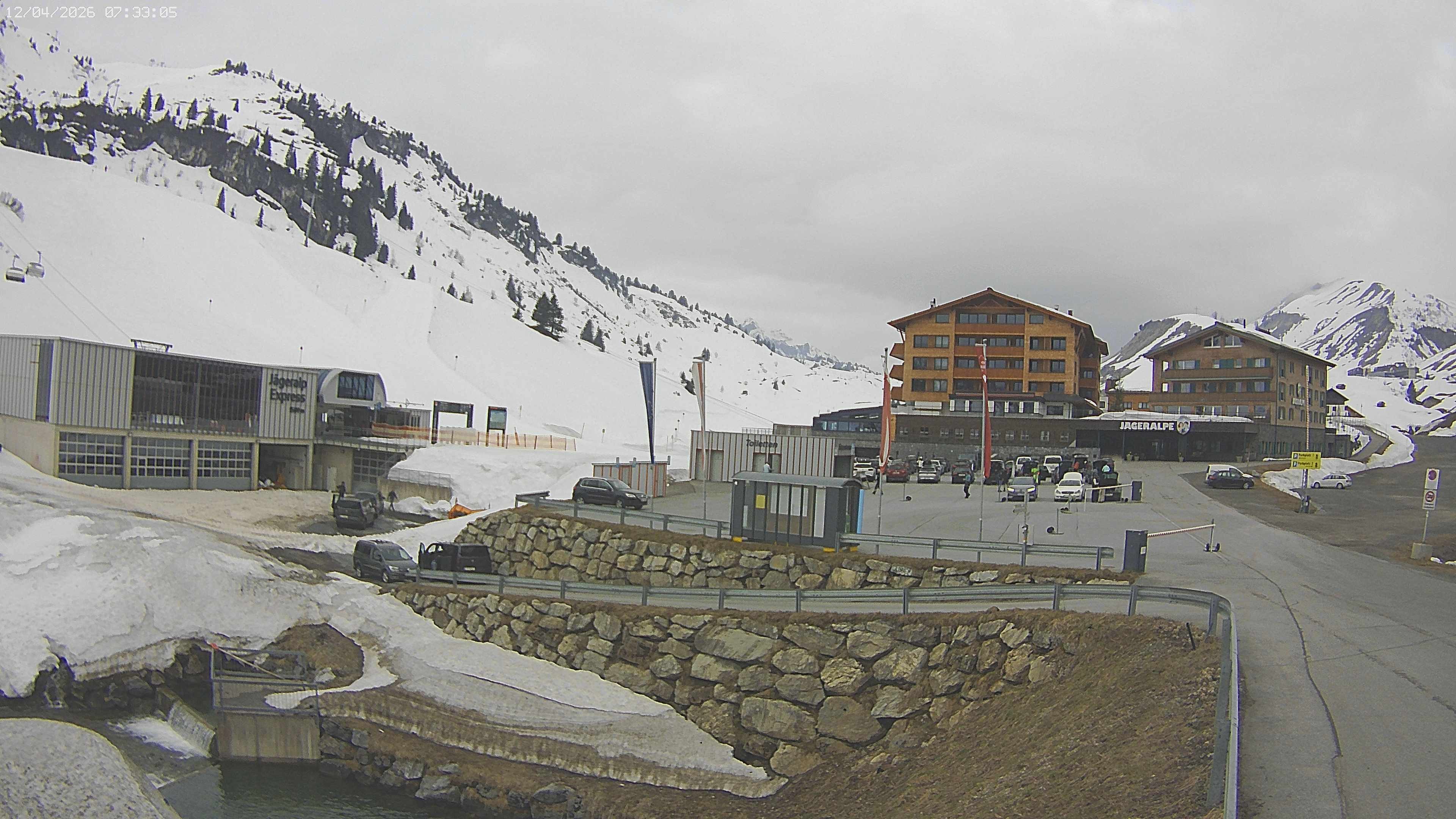Archiv Foto Webcam Jägeralpe: Blick aufs Hotel