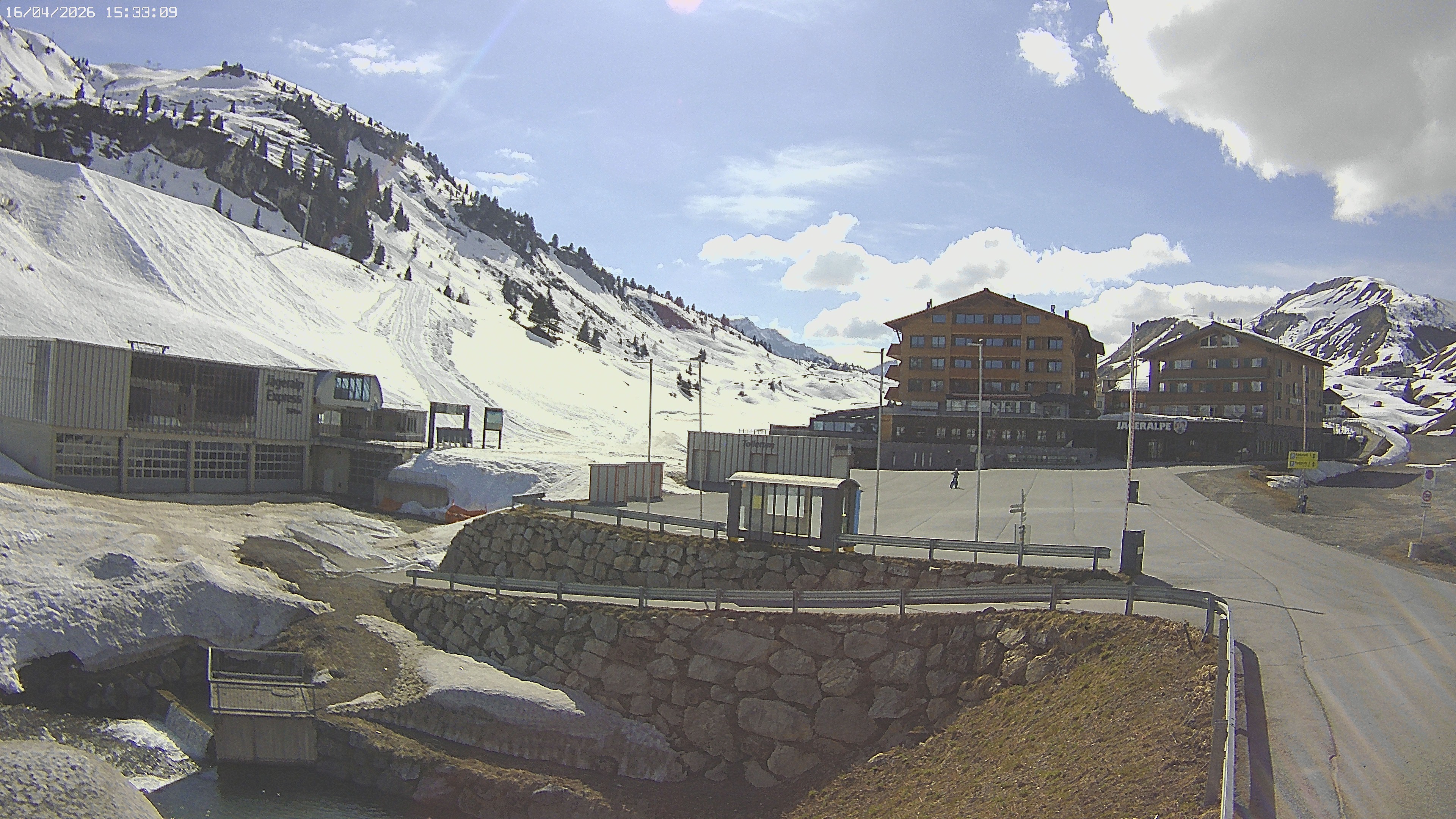 Archiv Foto Webcam Jägeralpe: Blick aufs Hotel