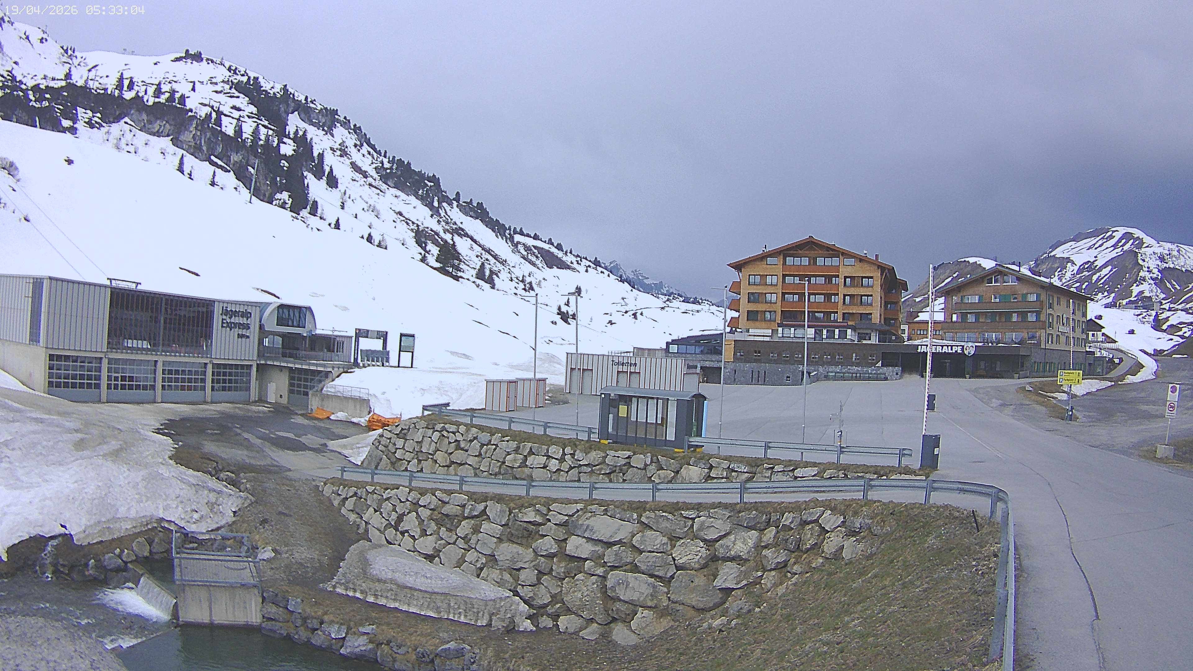 Archived image Webcam Jägeralpe: View Hotel