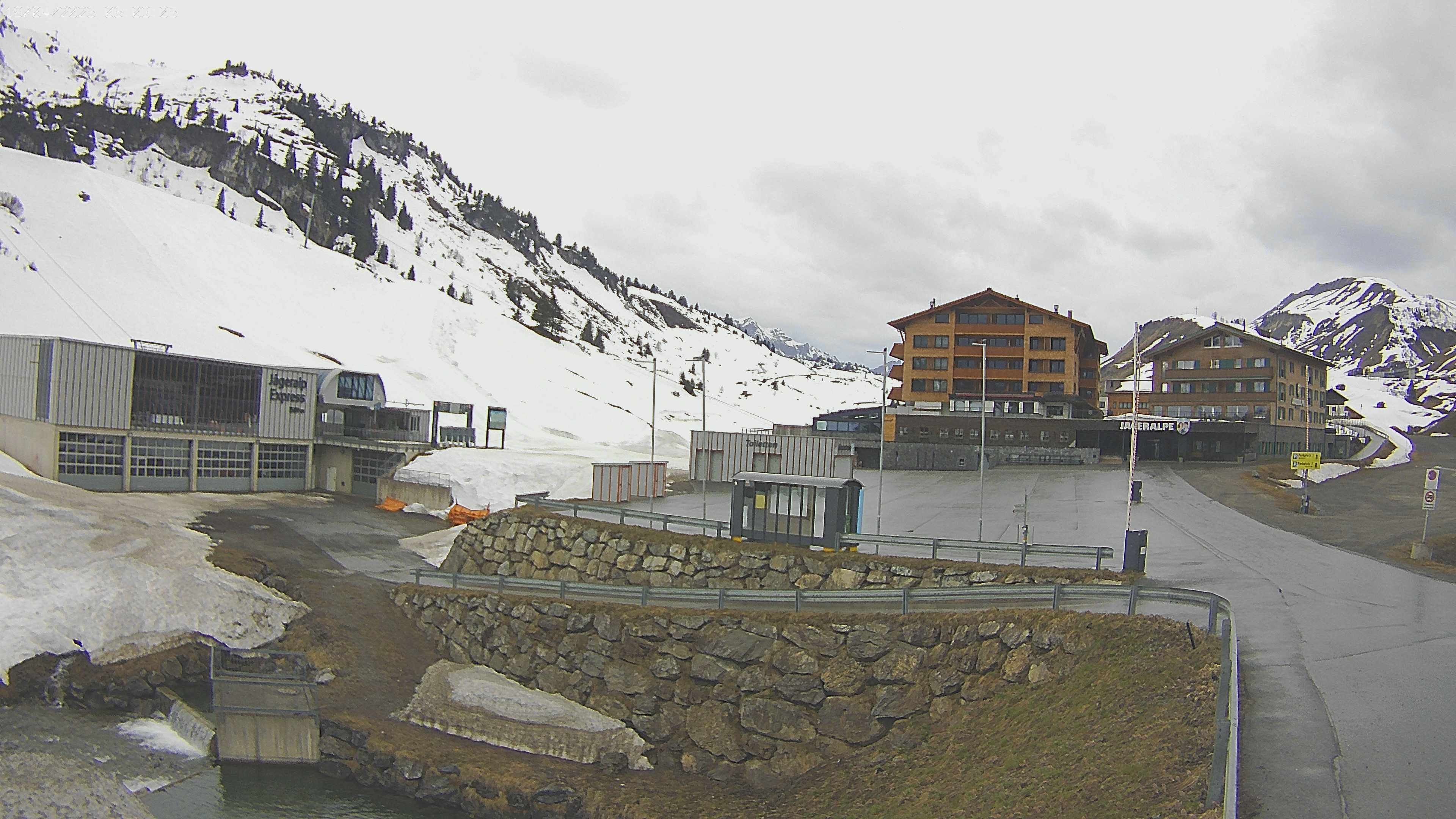 Archived image Webcam Jägeralpe: View Hotel