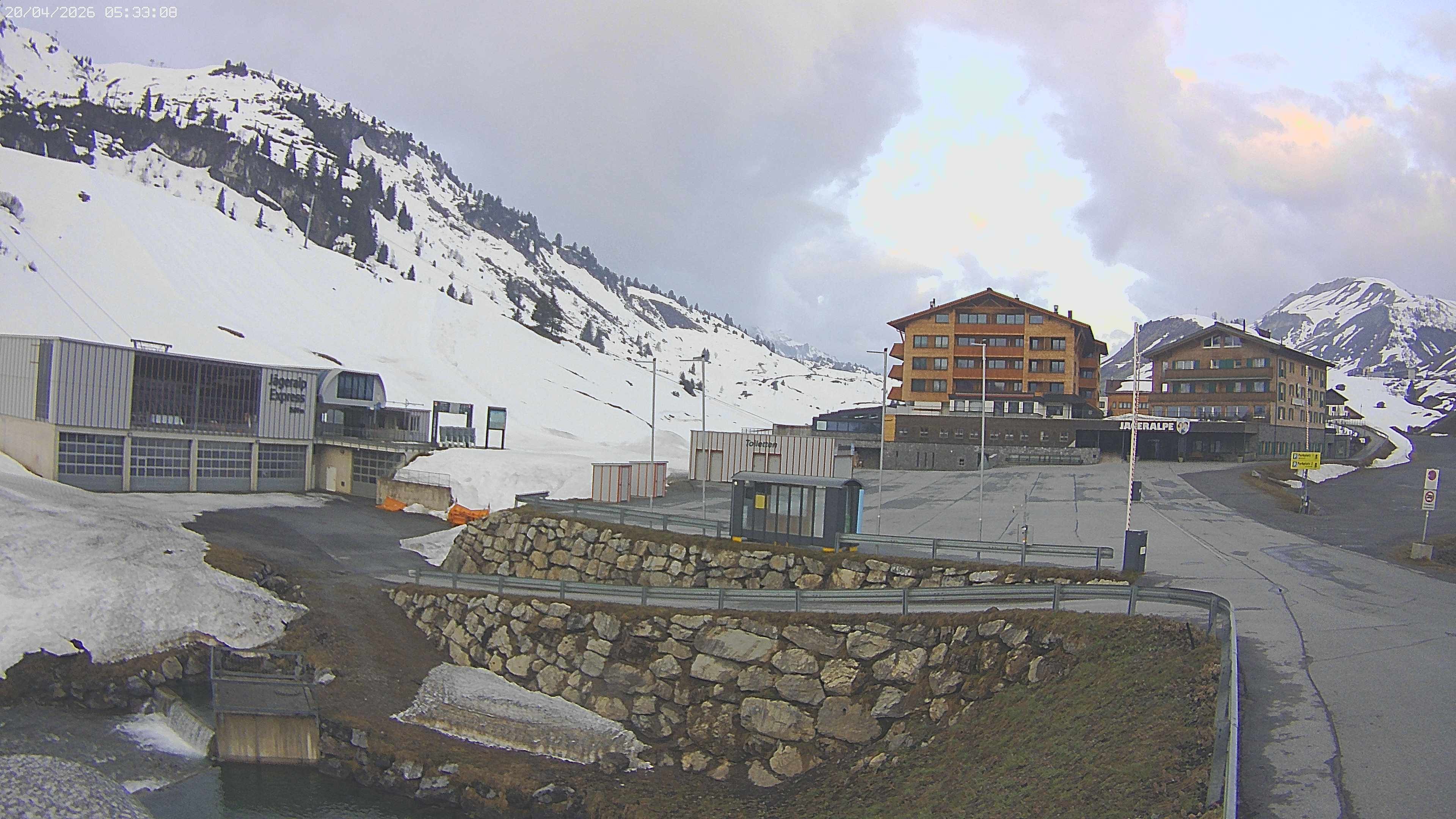 Archiv Foto Webcam Jägeralpe: Blick aufs Hotel