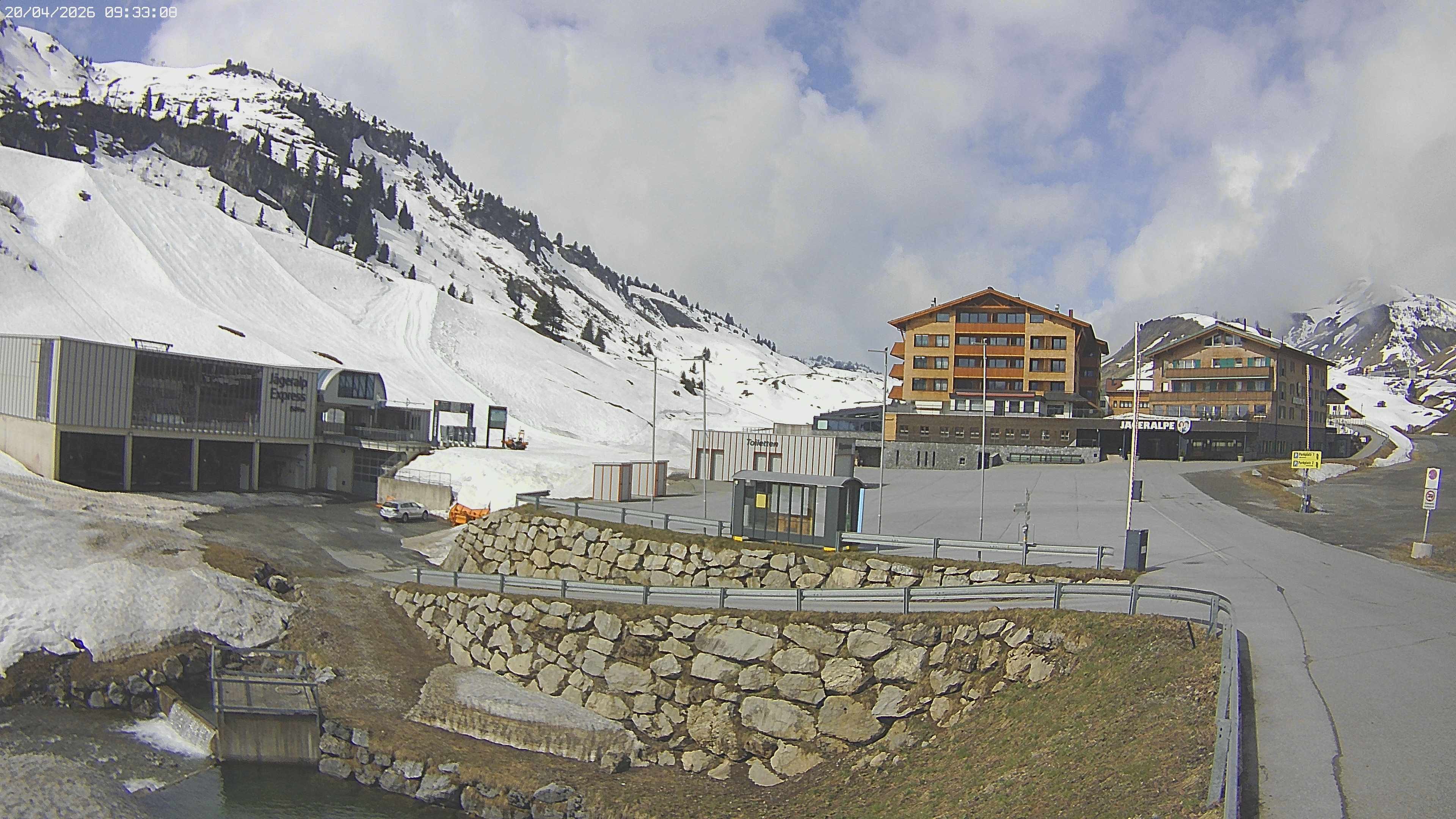 Archiv Foto Webcam Jägeralpe: Blick aufs Hotel