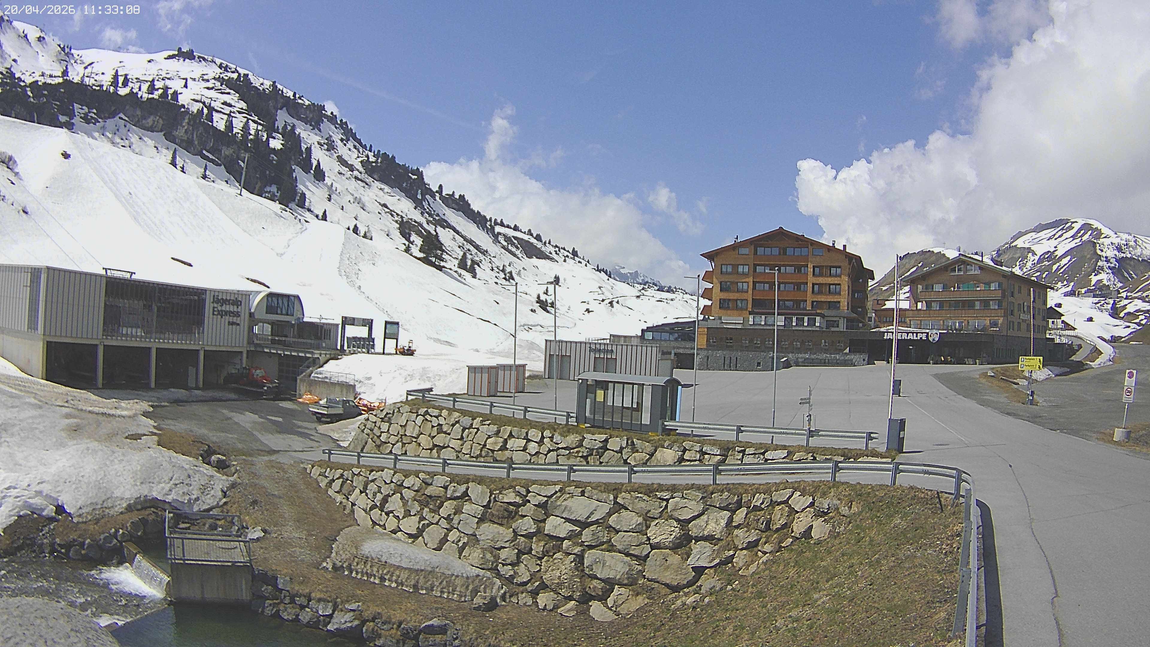 Archiv Foto Webcam Jägeralpe: Blick aufs Hotel