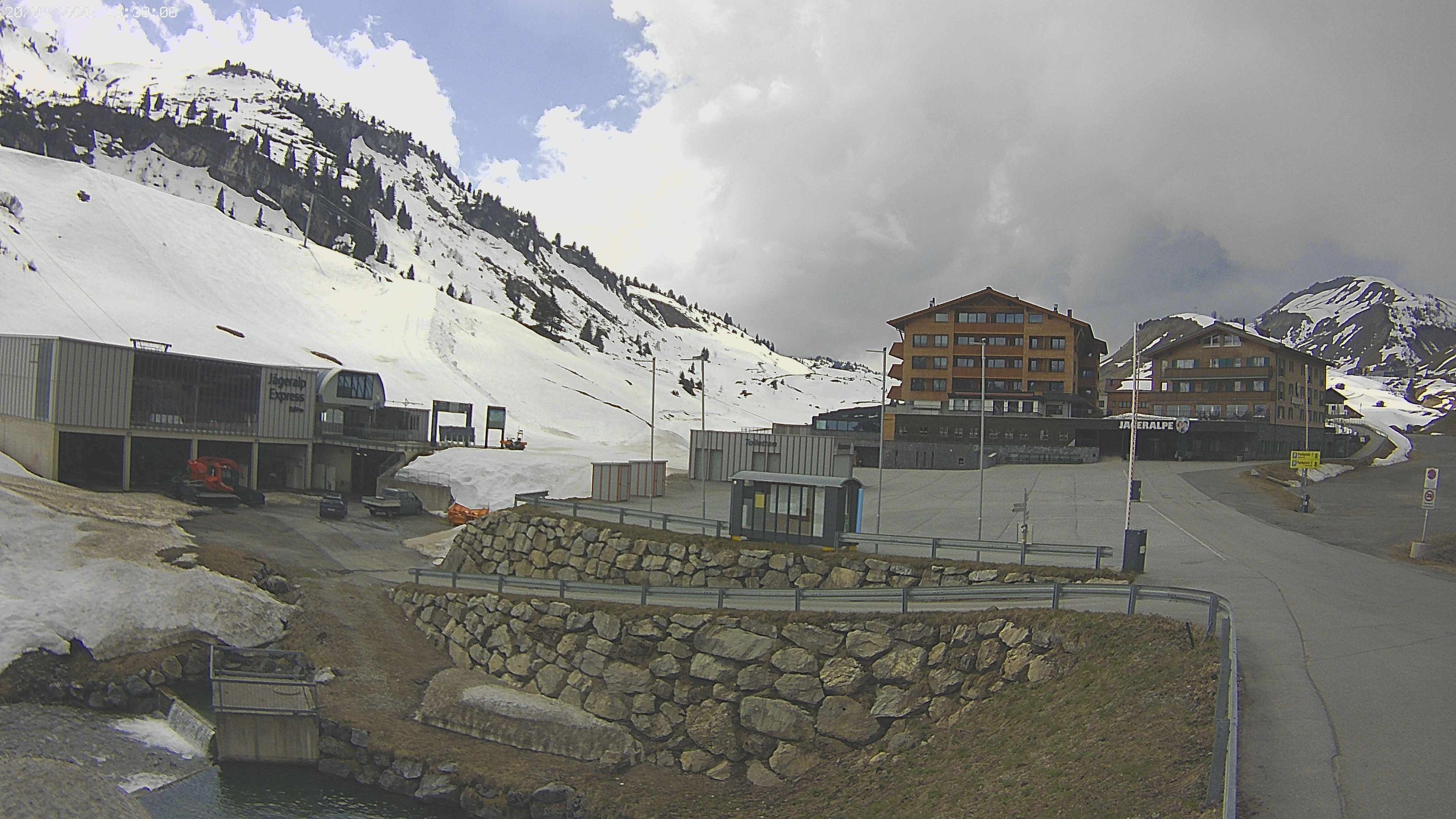 Archiv Foto Webcam Jägeralpe: Blick aufs Hotel