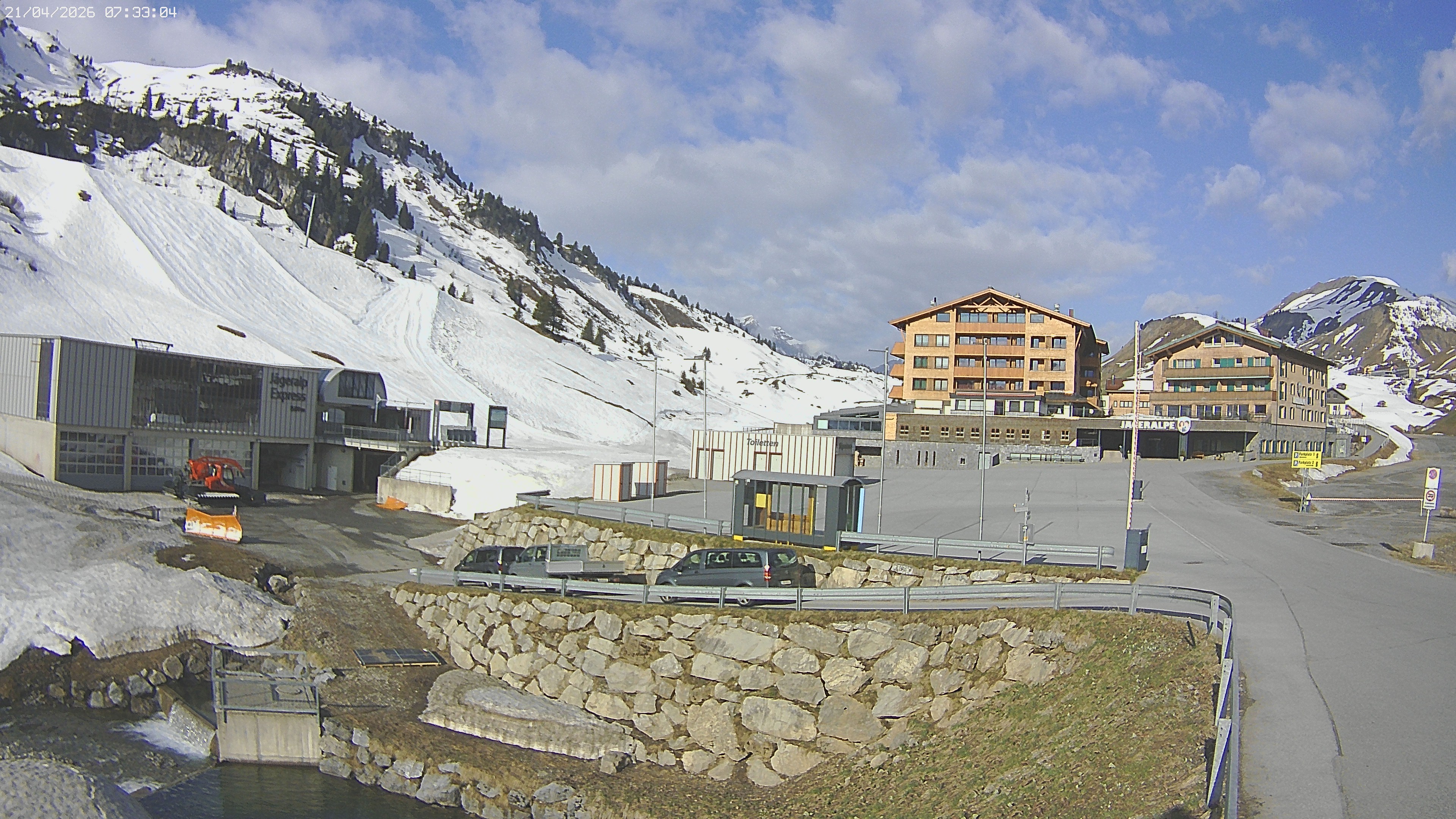 Archiv Foto Webcam Jägeralpe: Blick aufs Hotel