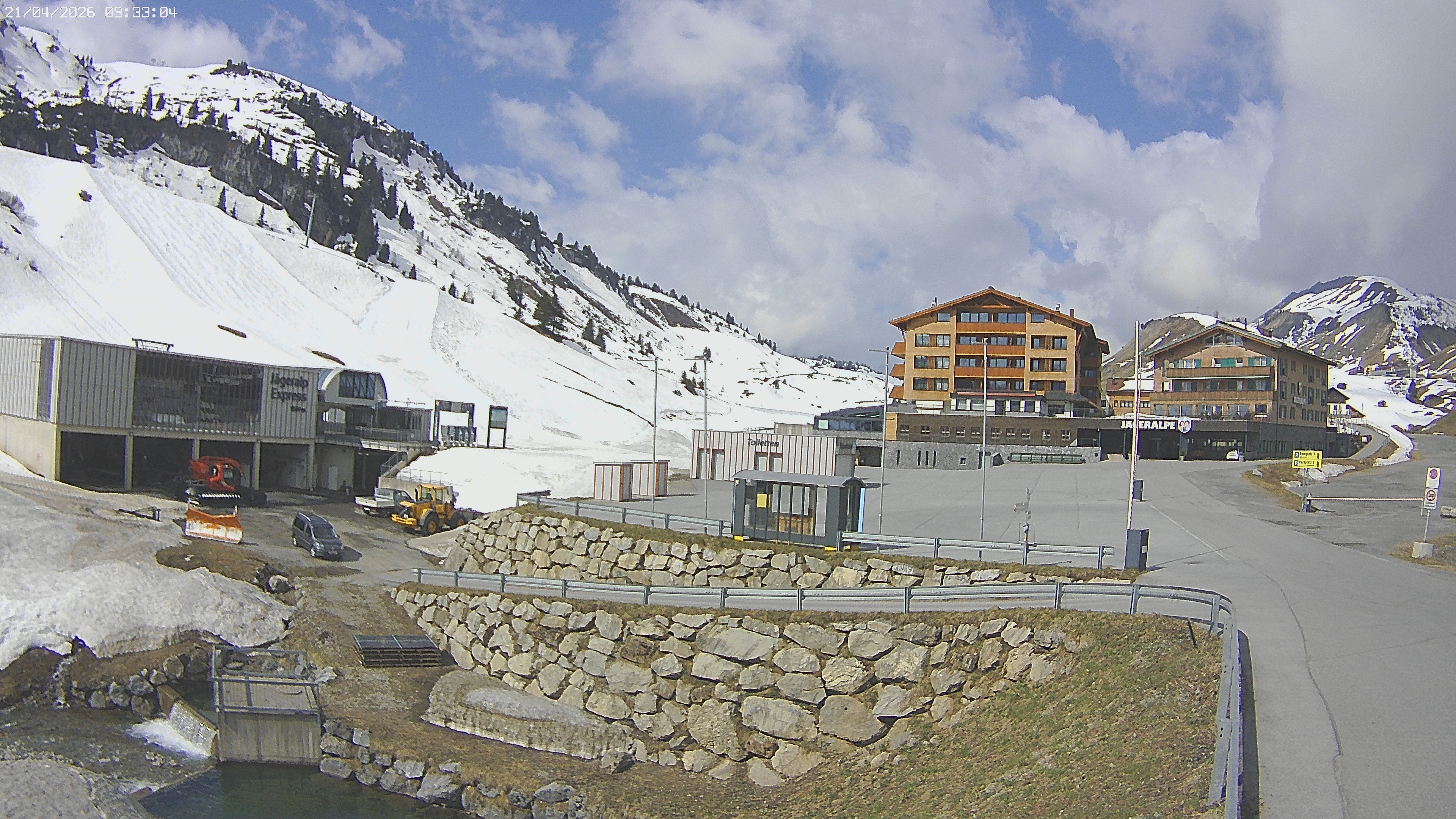 Archiv Foto Webcam Jägeralpe: Blick aufs Hotel