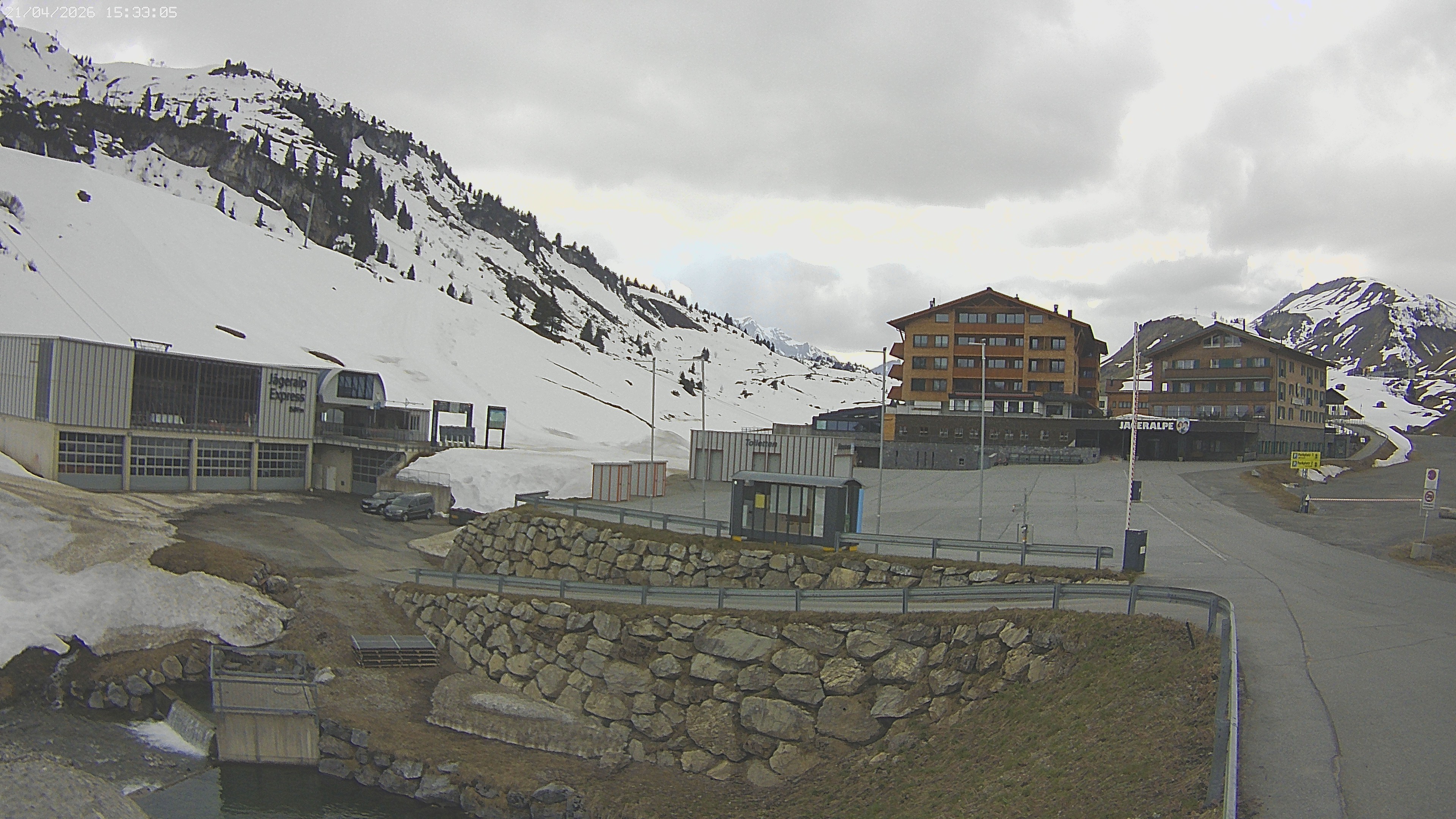 Archiv Foto Webcam Jägeralpe: Blick aufs Hotel