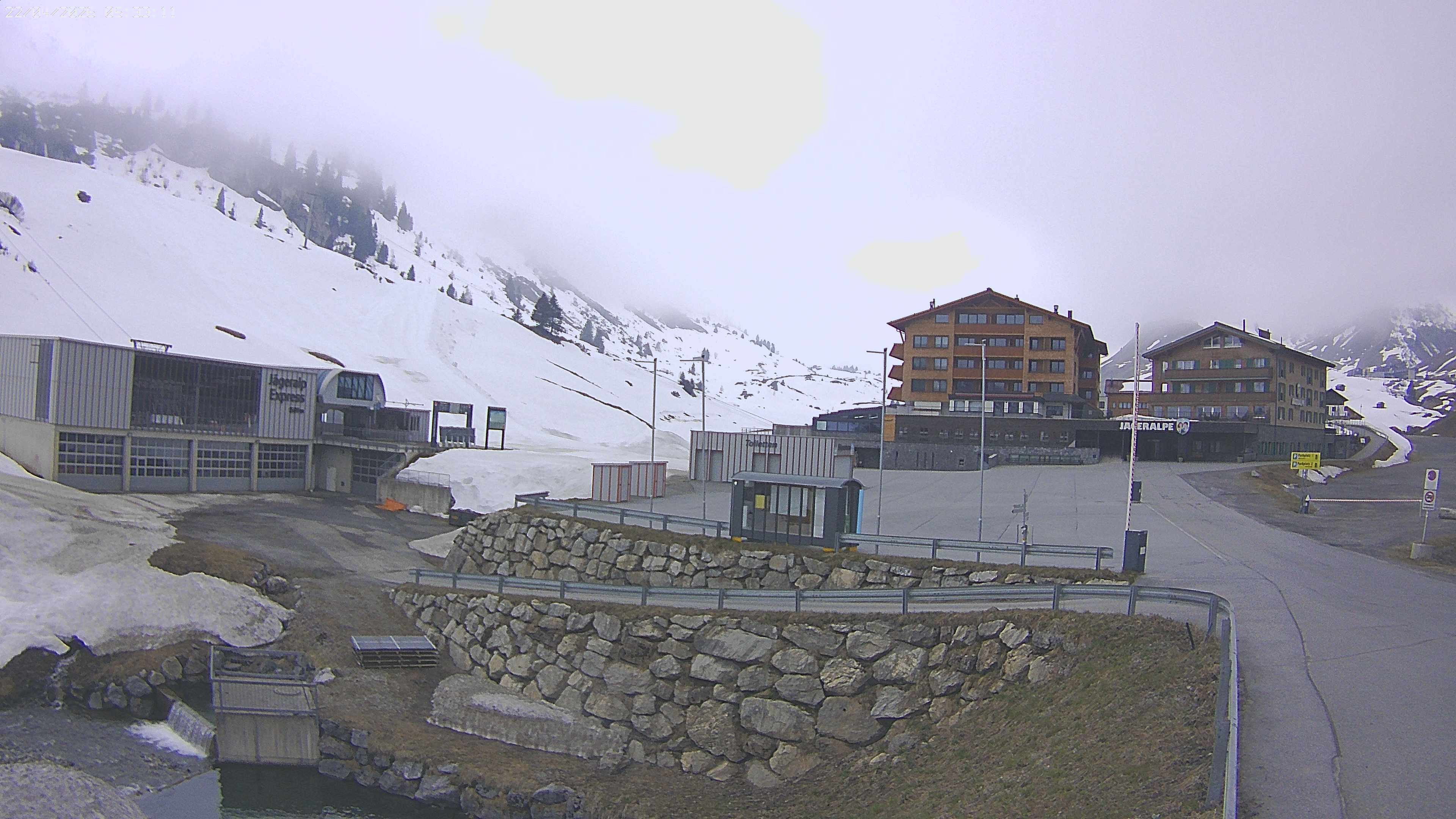 Archiv Foto Webcam Jägeralpe: Blick aufs Hotel
