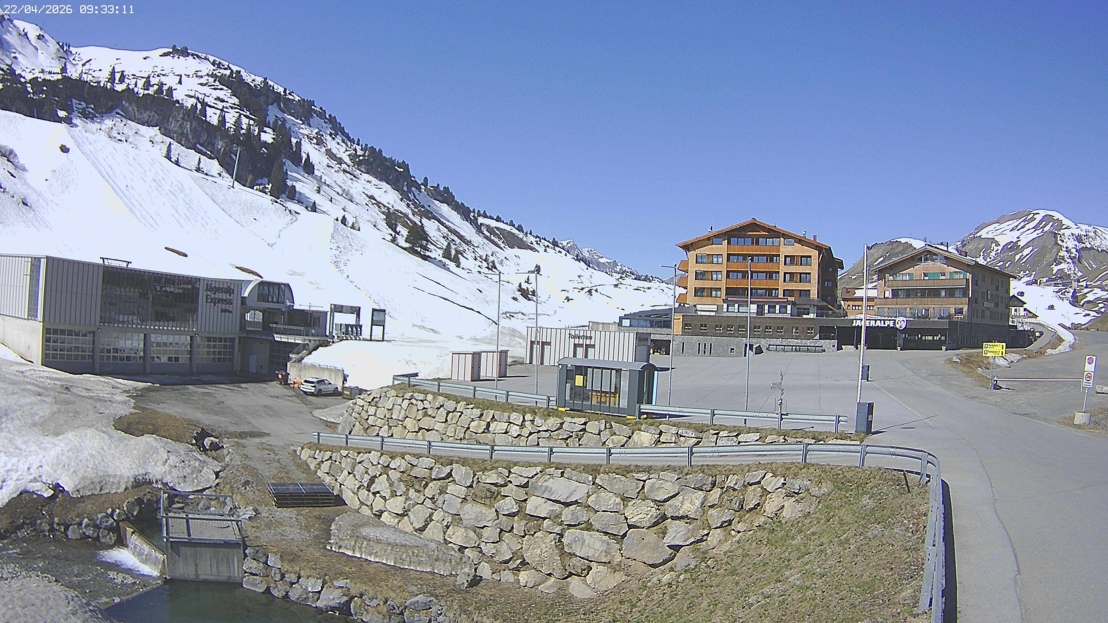 Archiv Foto Webcam Jägeralpe: Blick aufs Hotel