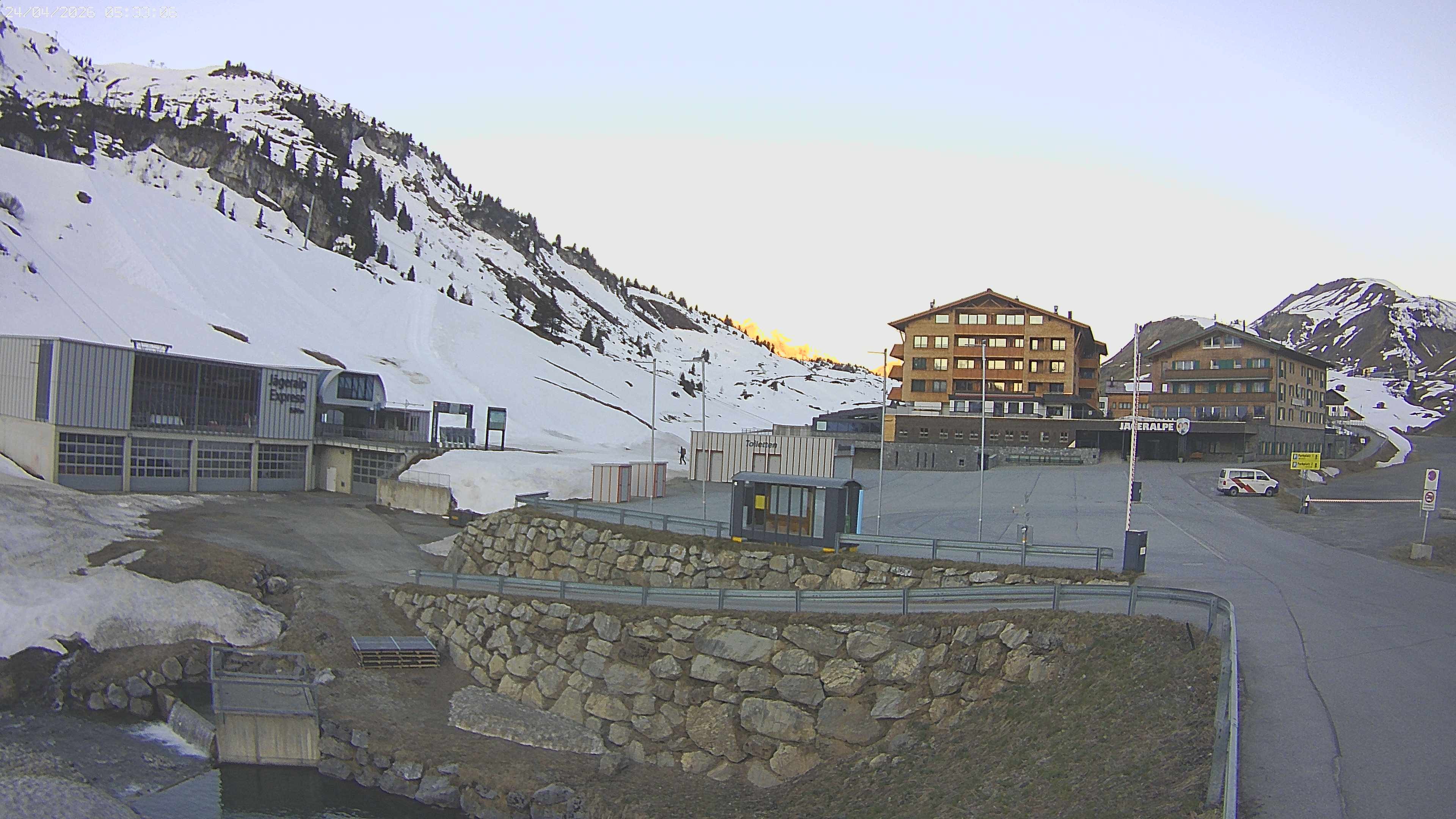 Archiv Foto Webcam Jägeralpe: Blick aufs Hotel