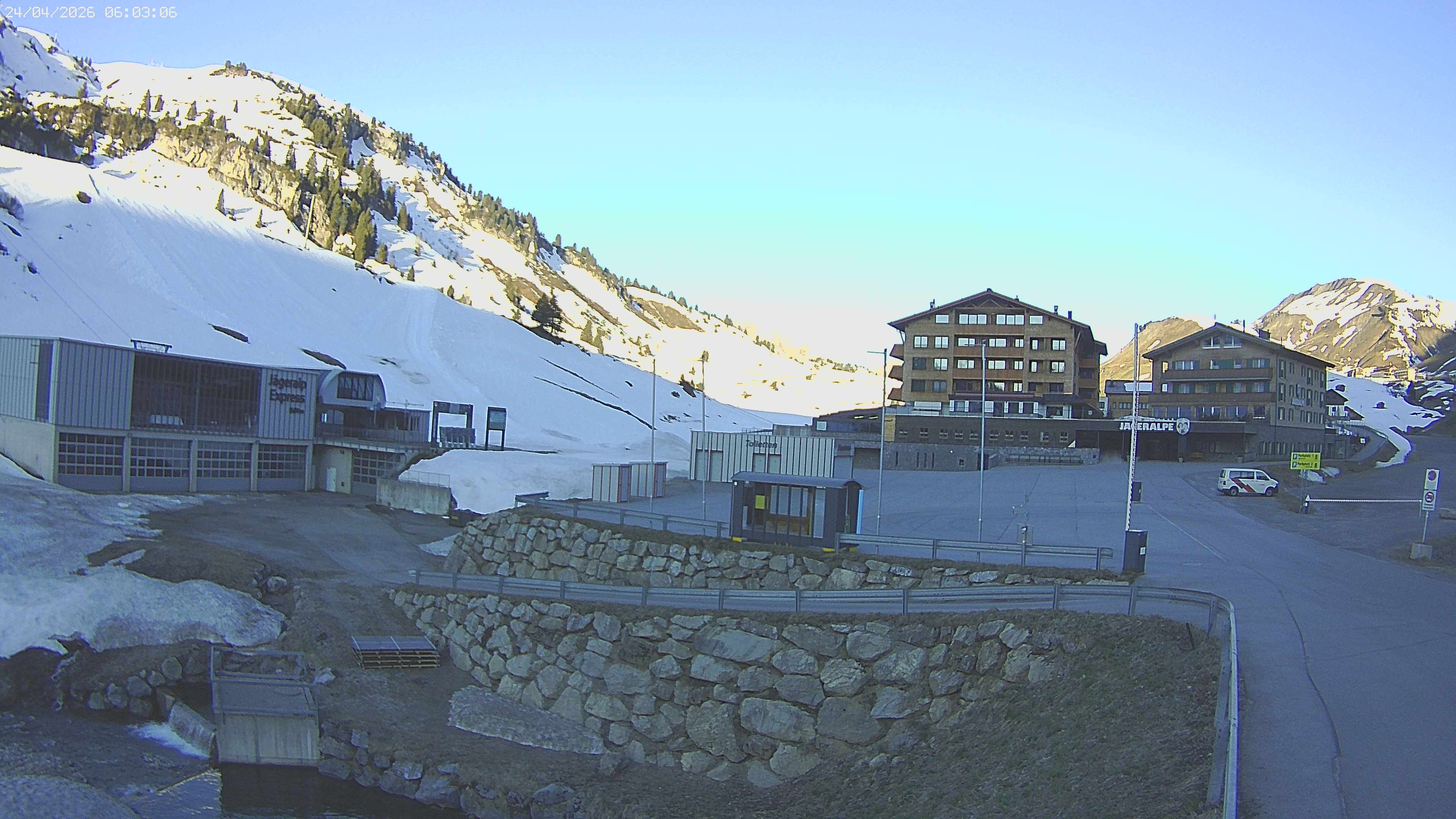 Archiv Foto Webcam Jägeralpe: Blick aufs Hotel