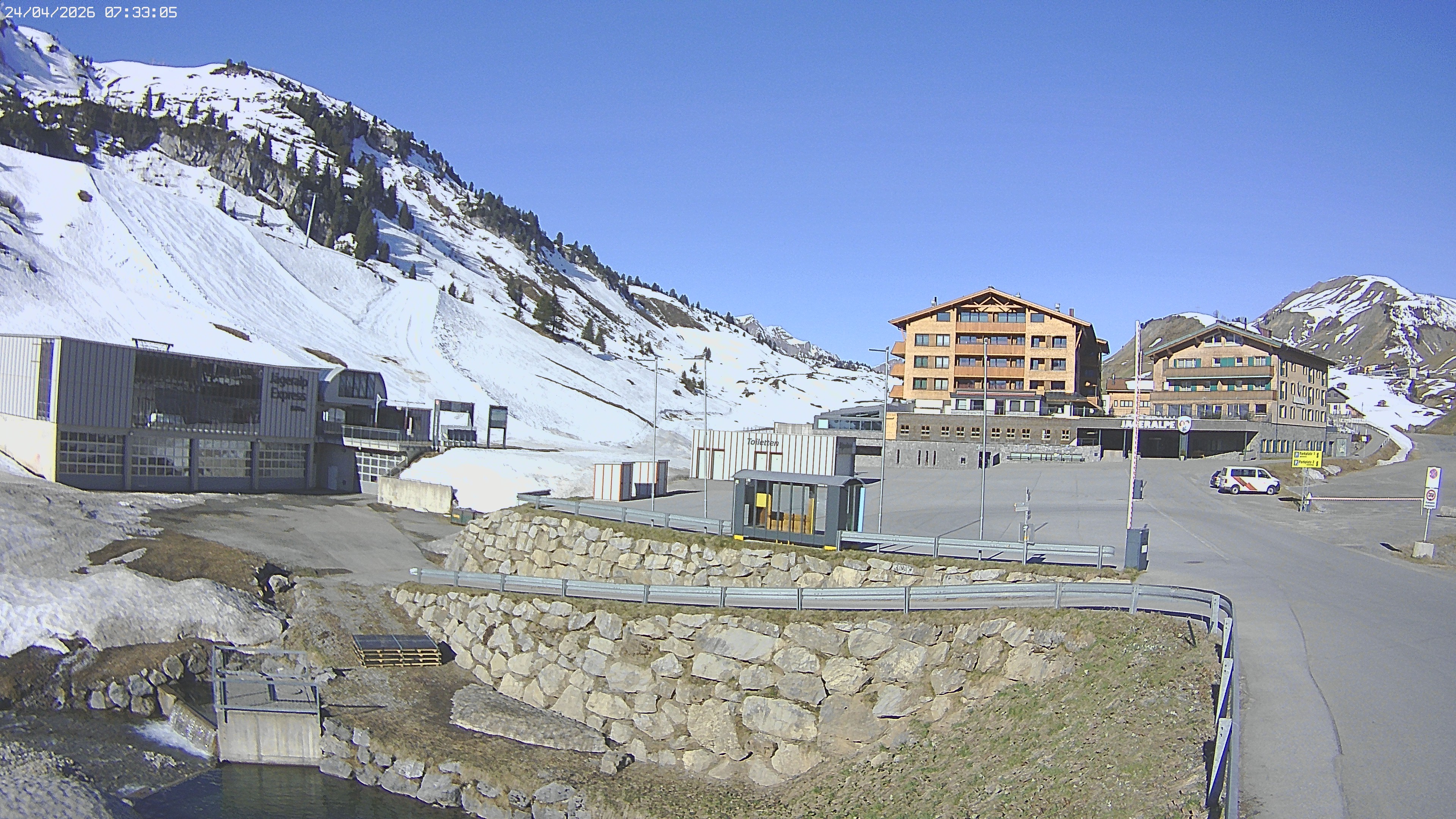 Archiv Foto Webcam Jägeralpe: Blick aufs Hotel