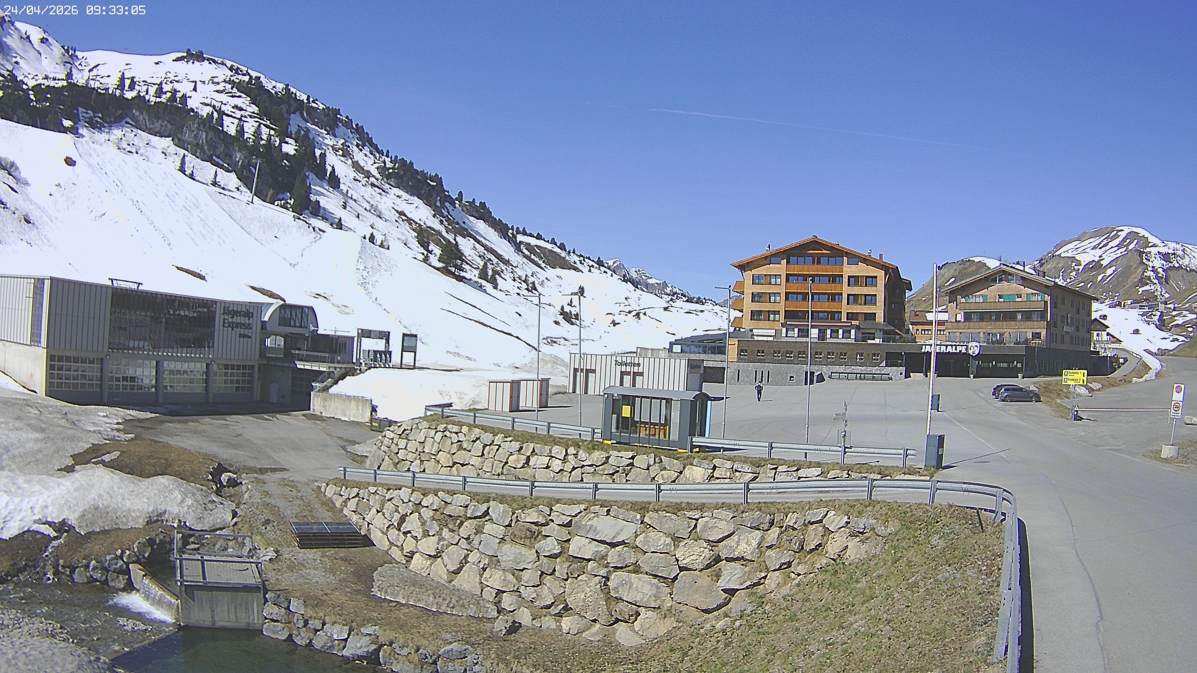 Archiv Foto Webcam Jägeralpe: Blick aufs Hotel
