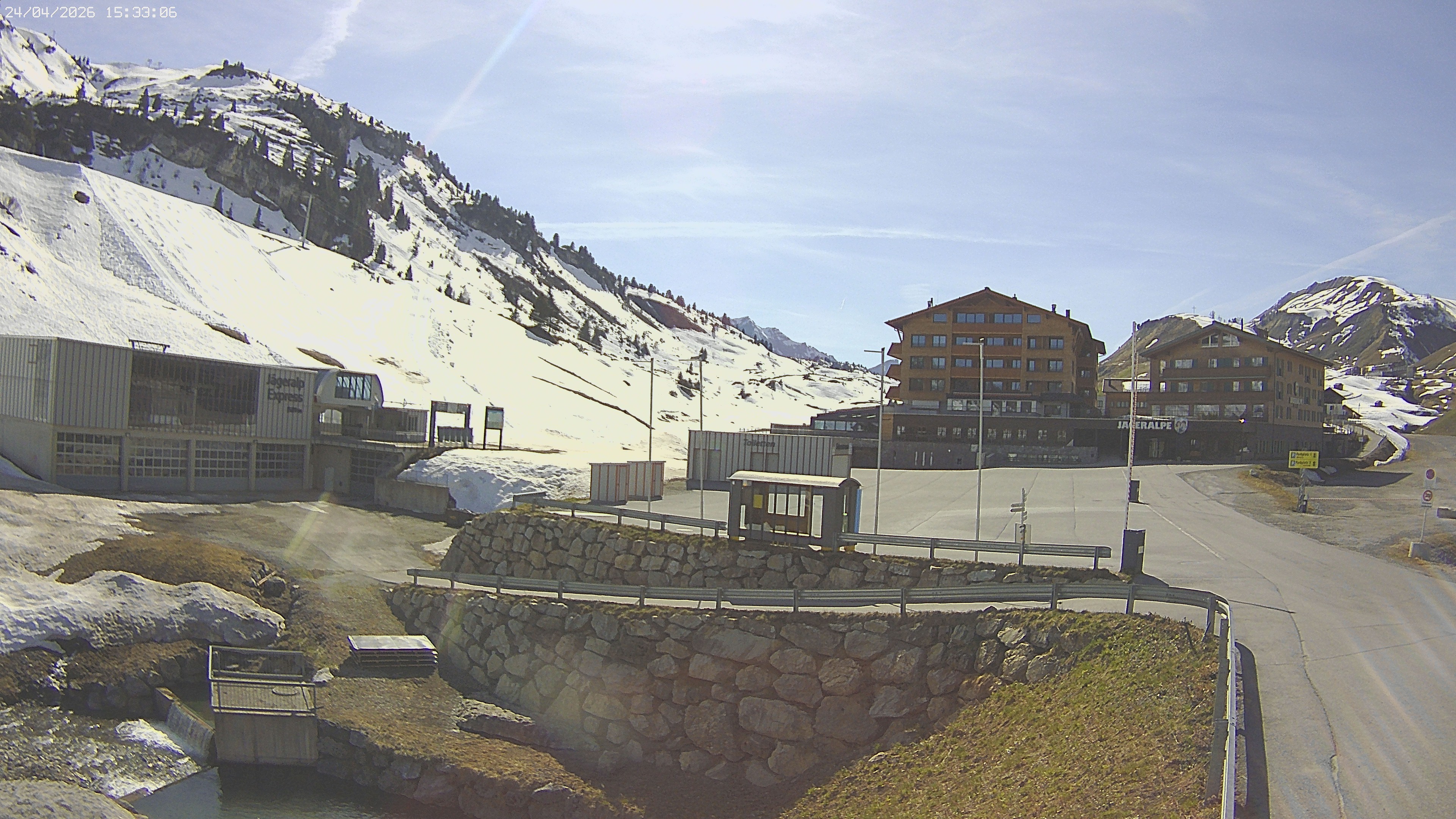 Archived image Webcam Jägeralpe: View Hotel
