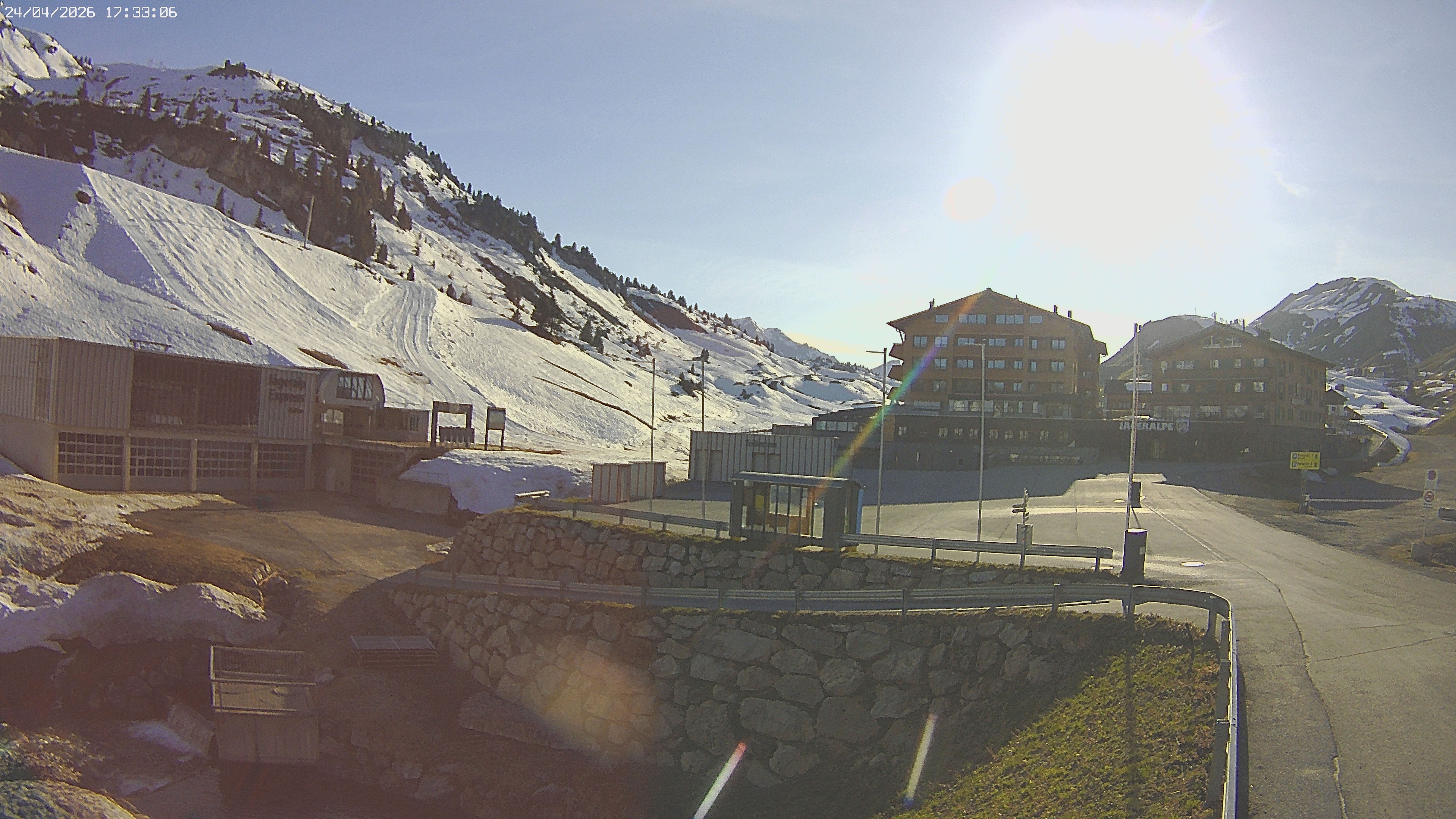 Archived image Webcam Jägeralpe: View Hotel