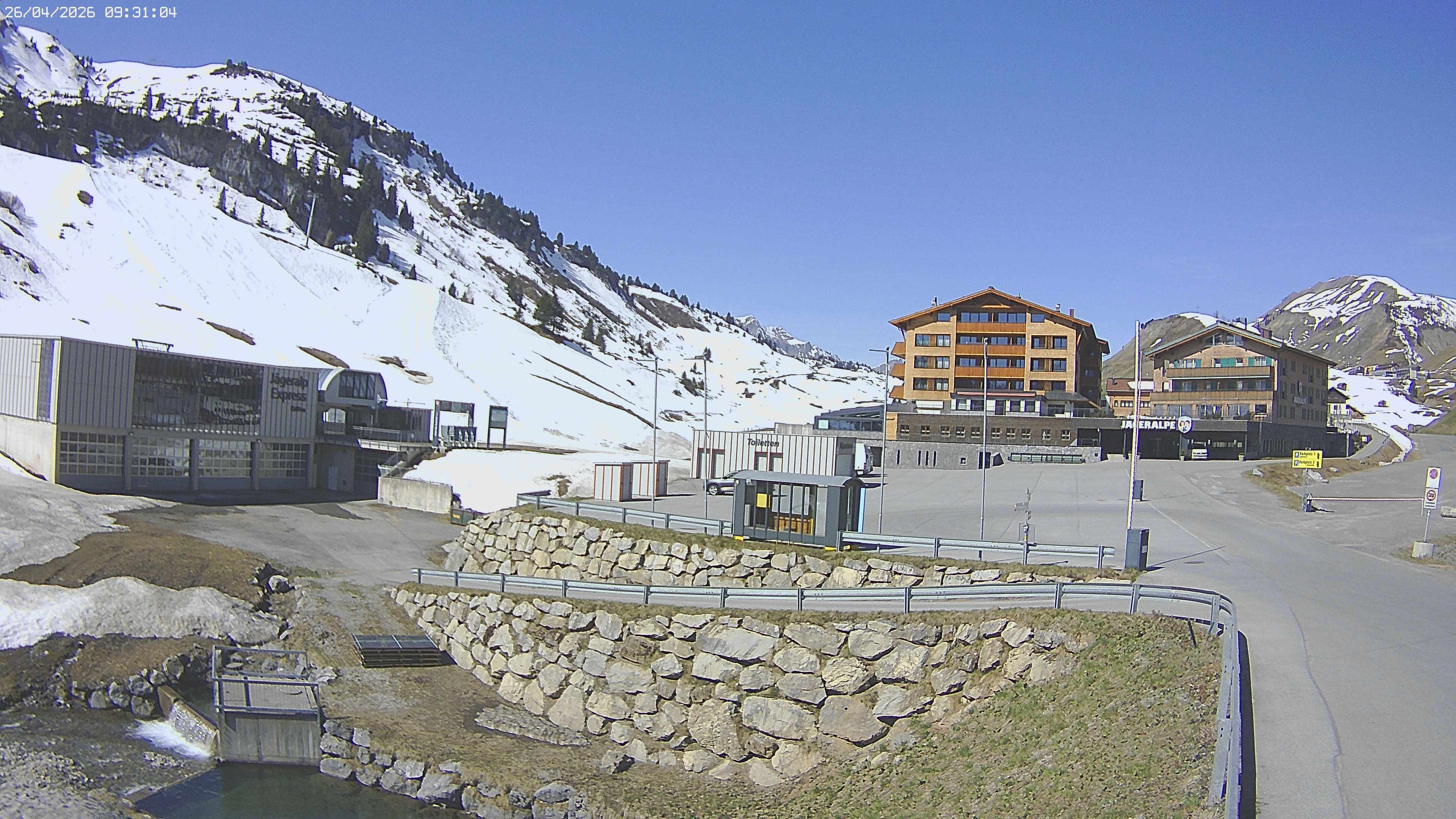 Archiv Foto Webcam Jägeralpe: Blick aufs Hotel