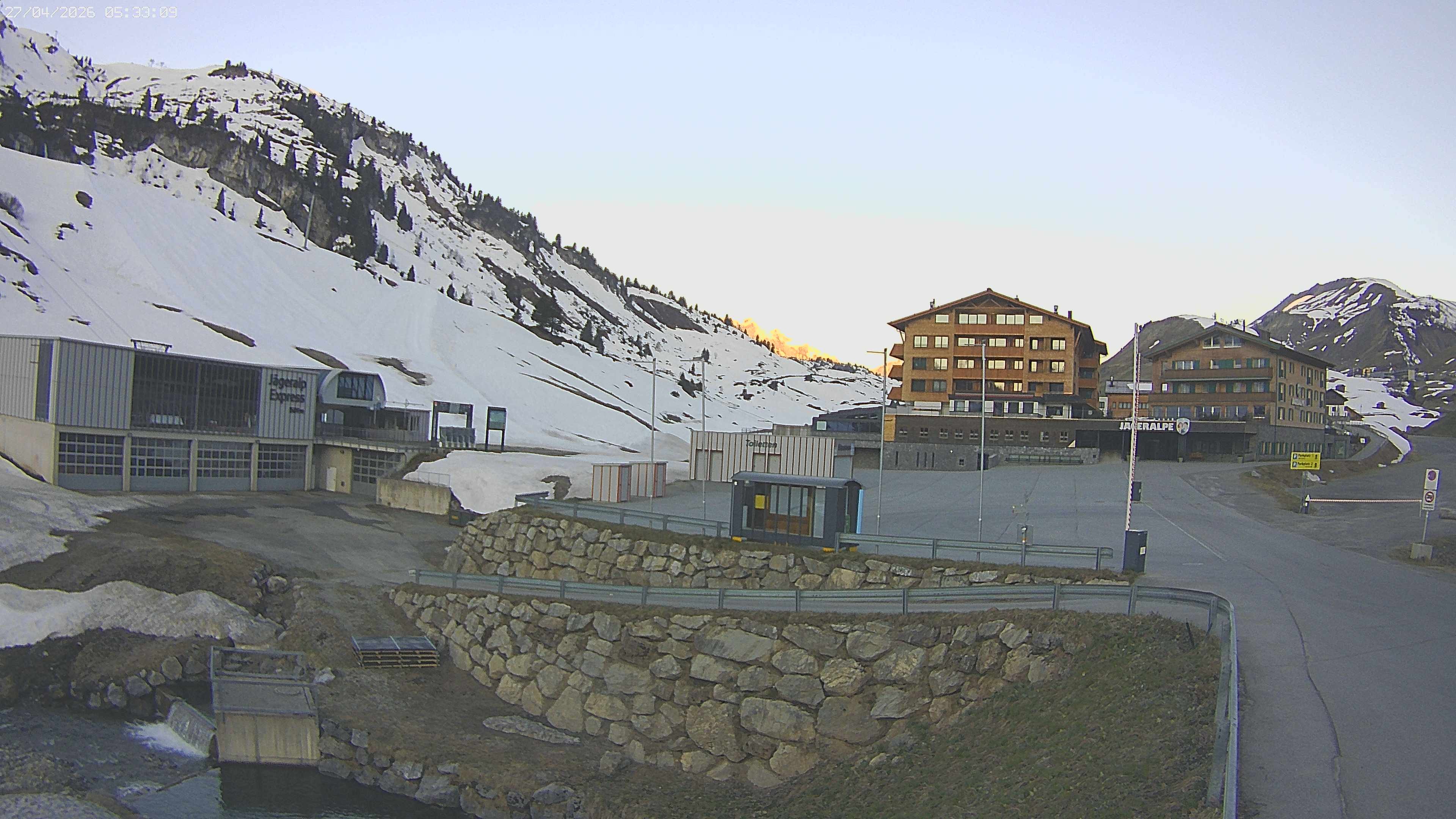 Archived image Webcam Jägeralpe: View Hotel