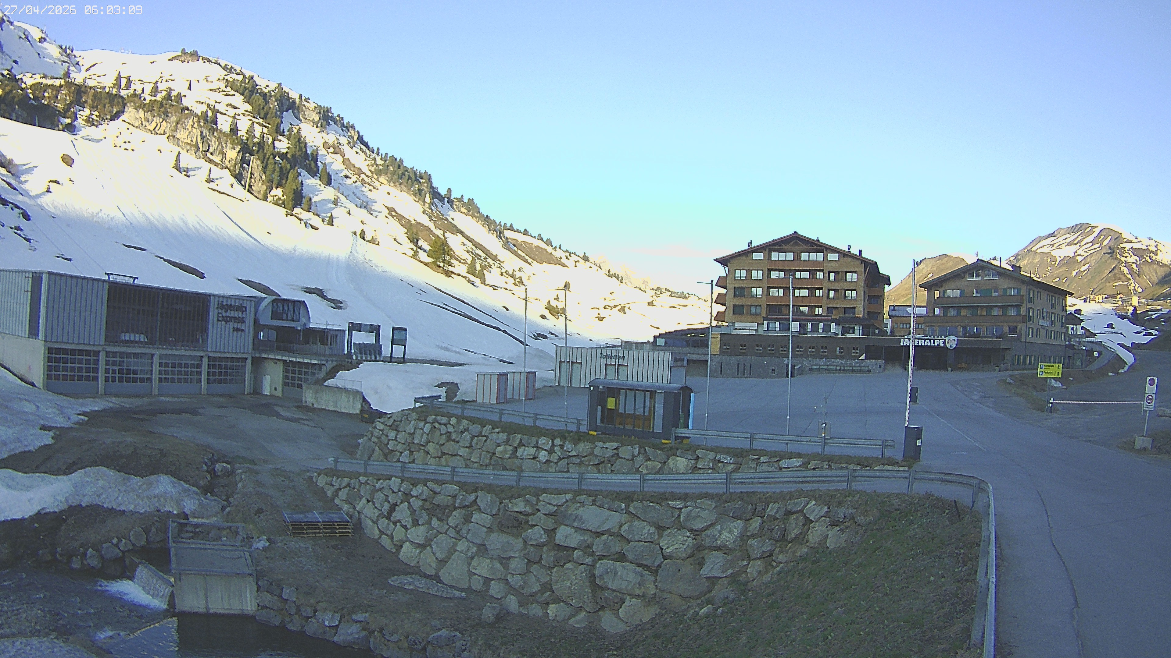 Archived image Webcam Jägeralpe: View Hotel