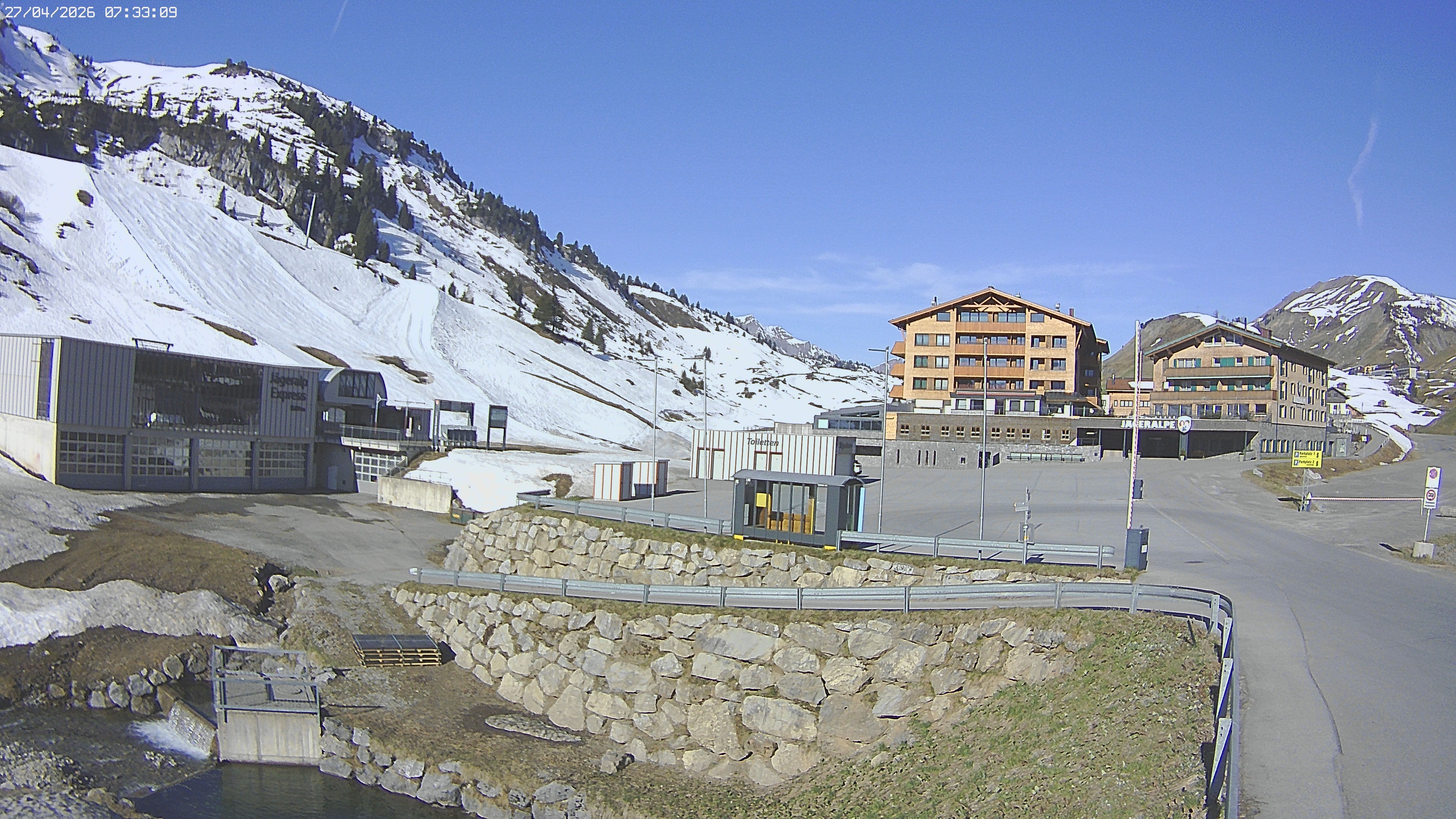 Archived image Webcam Jägeralpe: View Hotel