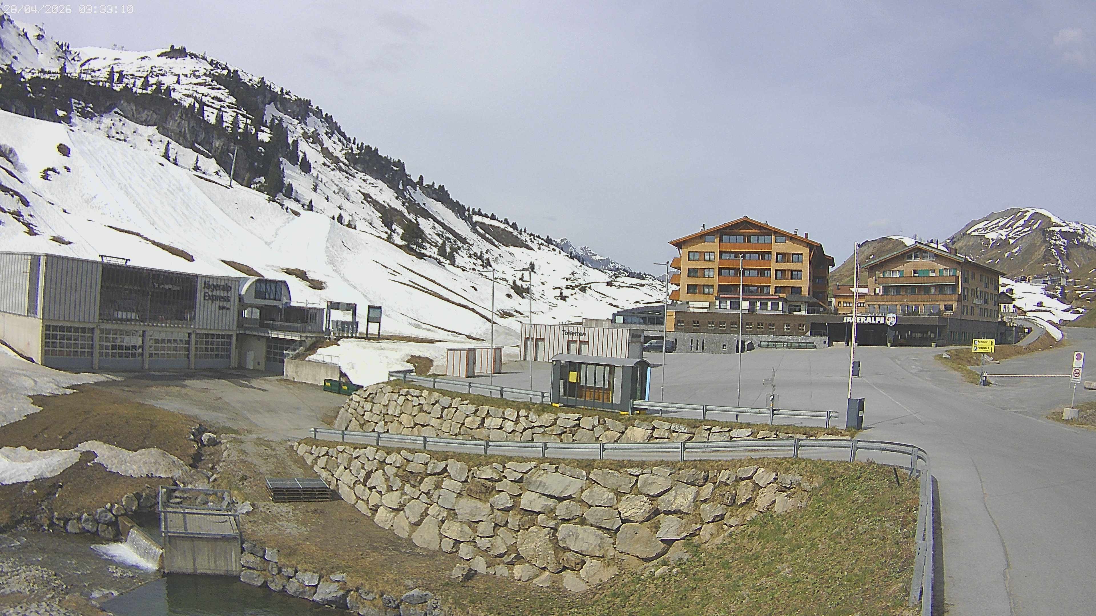 Archiv Foto Webcam Jägeralpe: Blick aufs Hotel