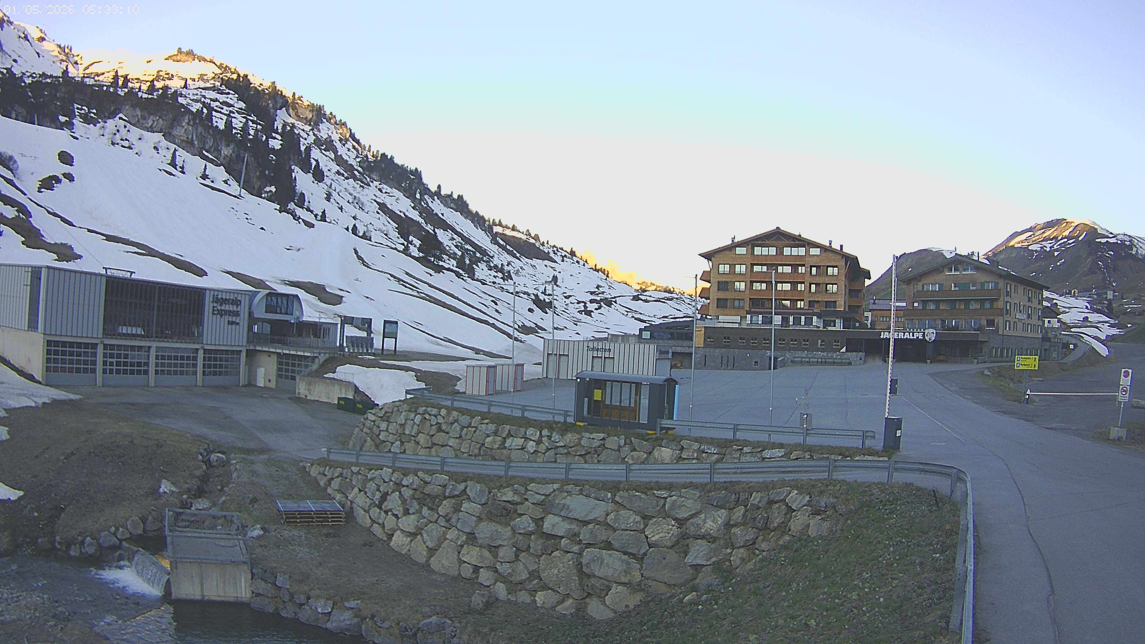 Archived image Webcam Jägeralpe: View Hotel