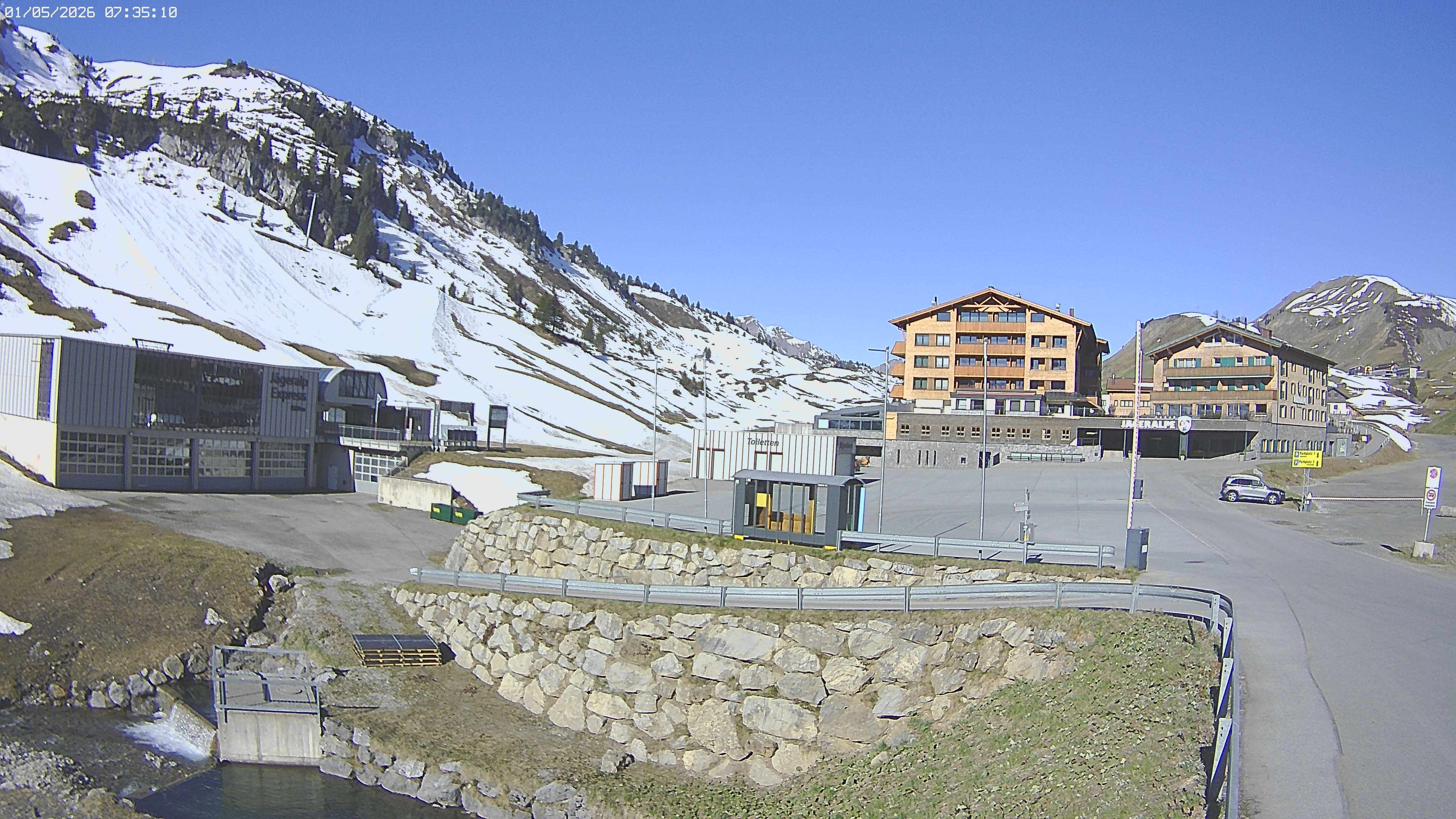 Archived image Webcam Jägeralpe: View Hotel