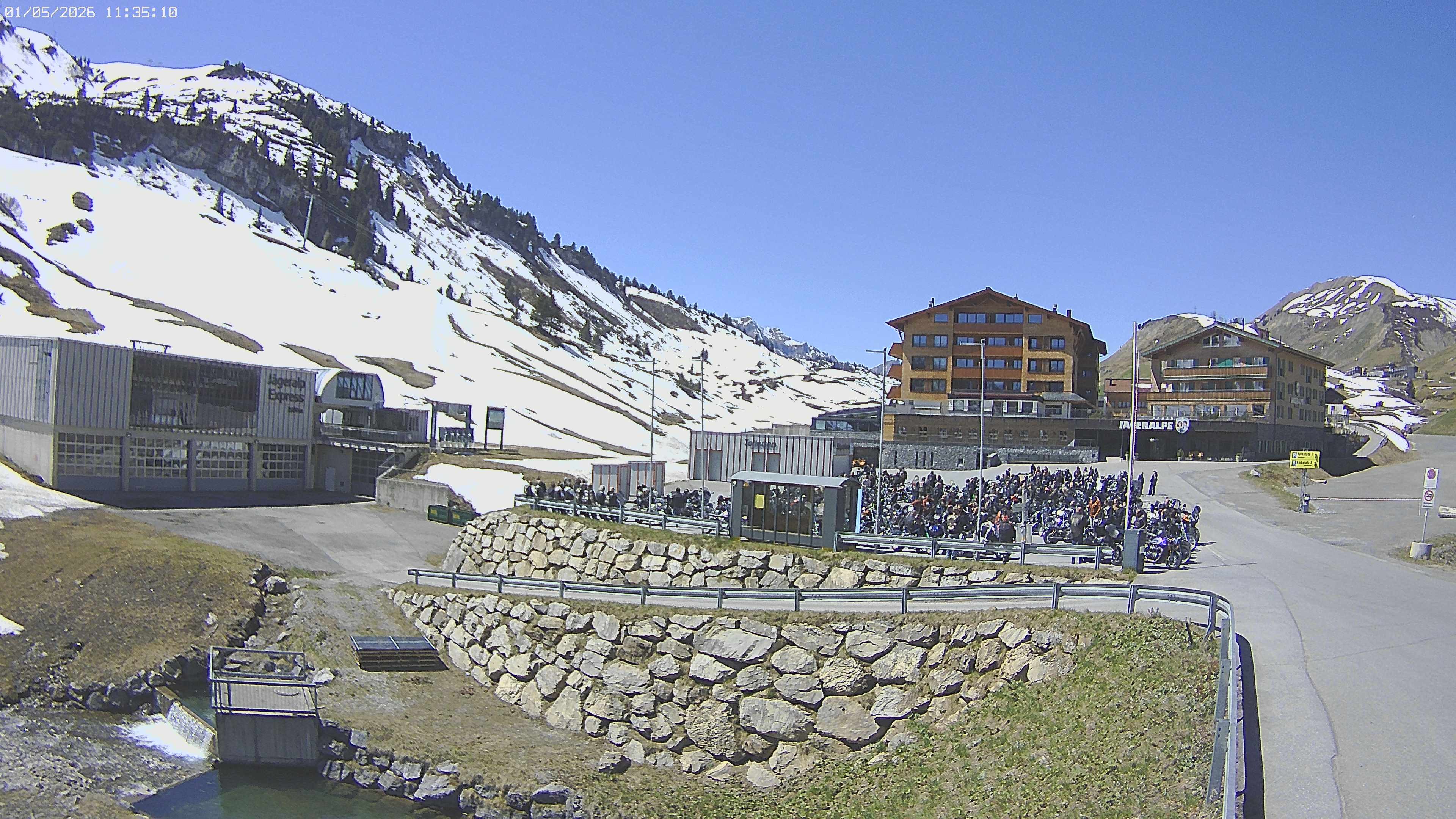 Archiv Foto Webcam Jägeralpe: Blick aufs Hotel