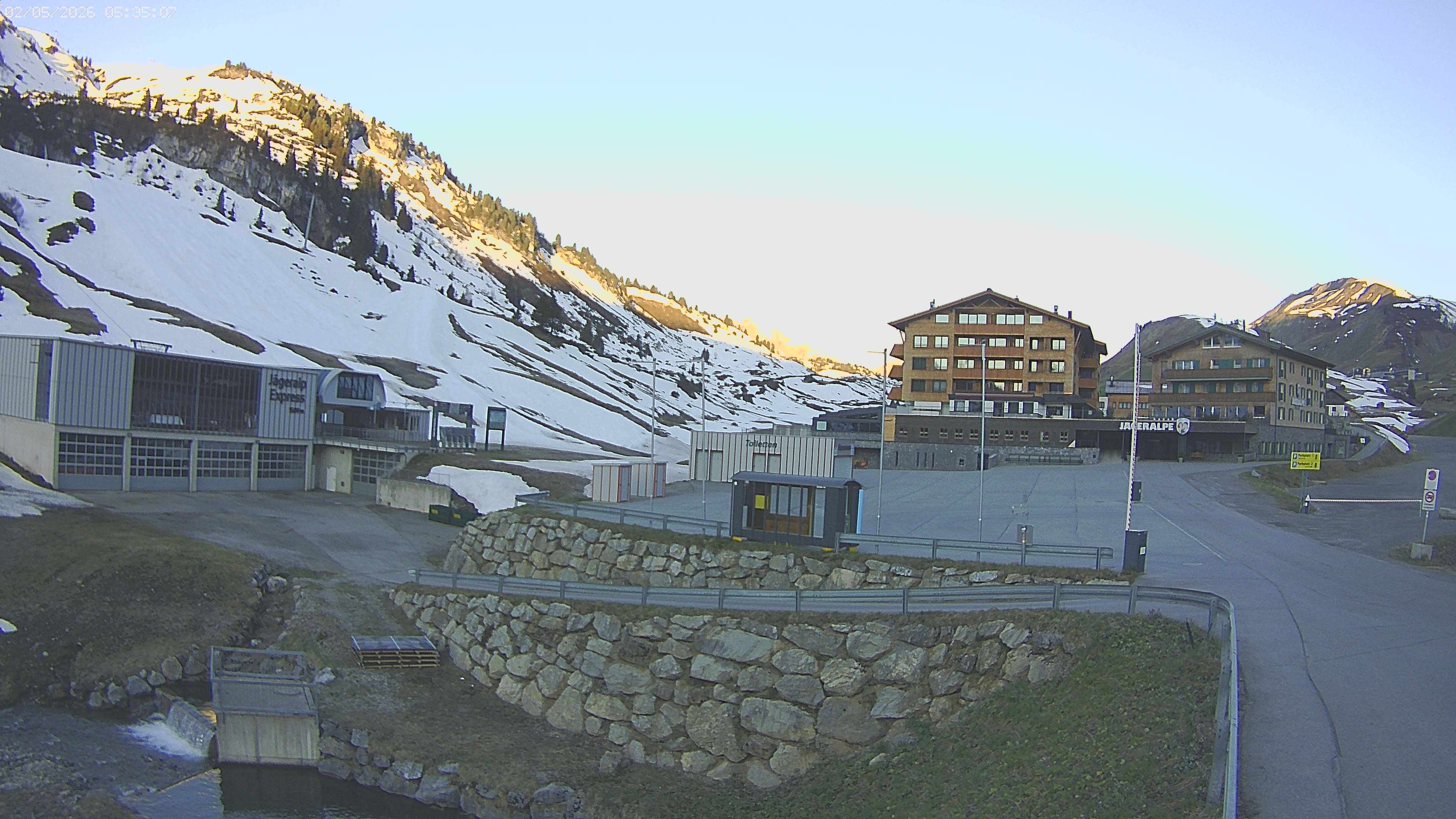 Archiv Foto Webcam Jägeralpe: Blick aufs Hotel