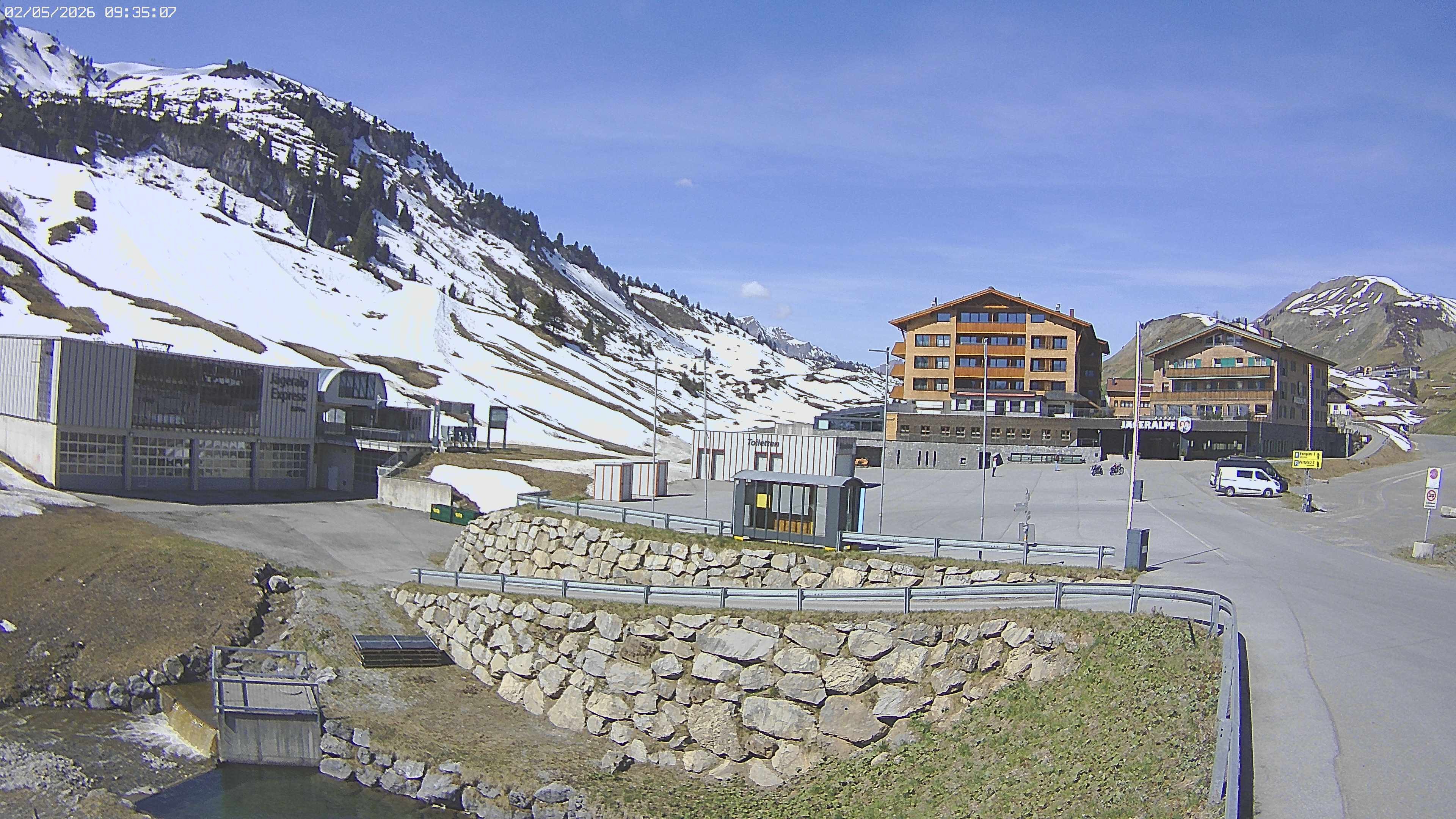 Archiv Foto Webcam Jägeralpe: Blick aufs Hotel