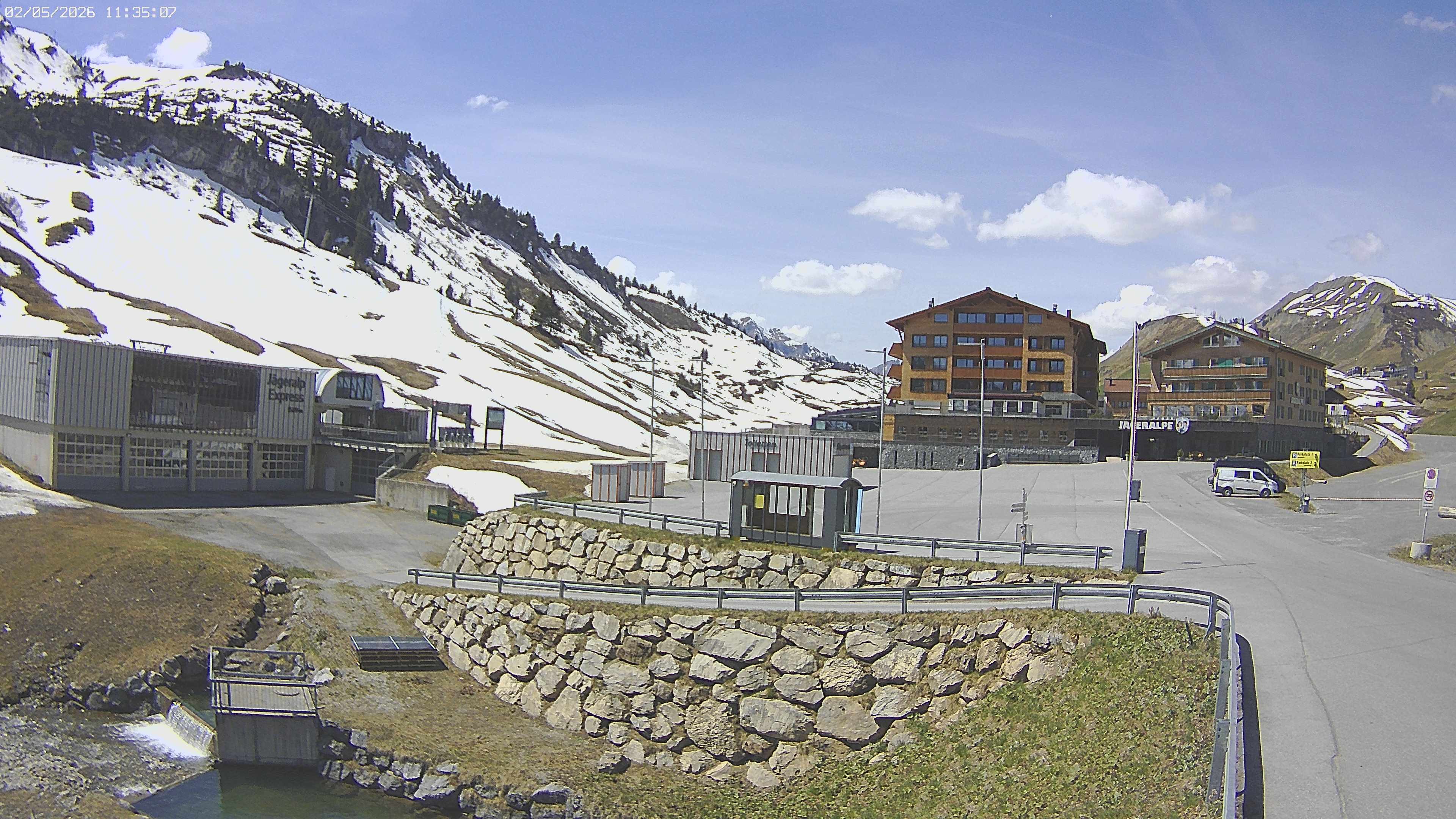 Archiv Foto Webcam Jägeralpe: Blick aufs Hotel