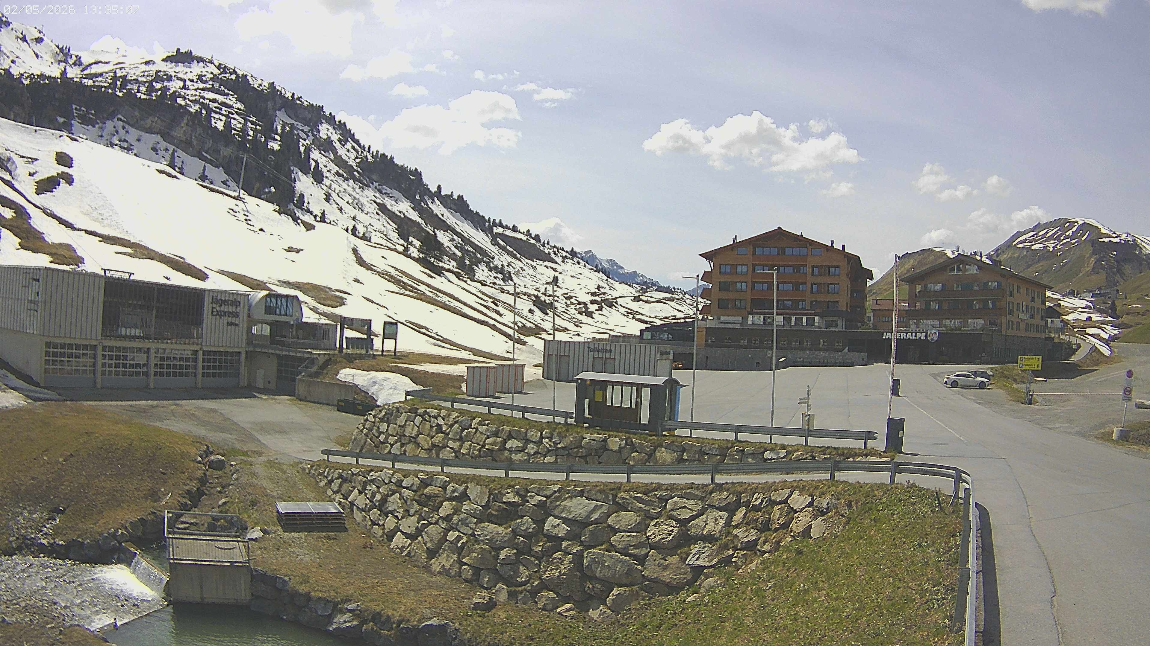 Archiv Foto Webcam Jägeralpe: Blick aufs Hotel