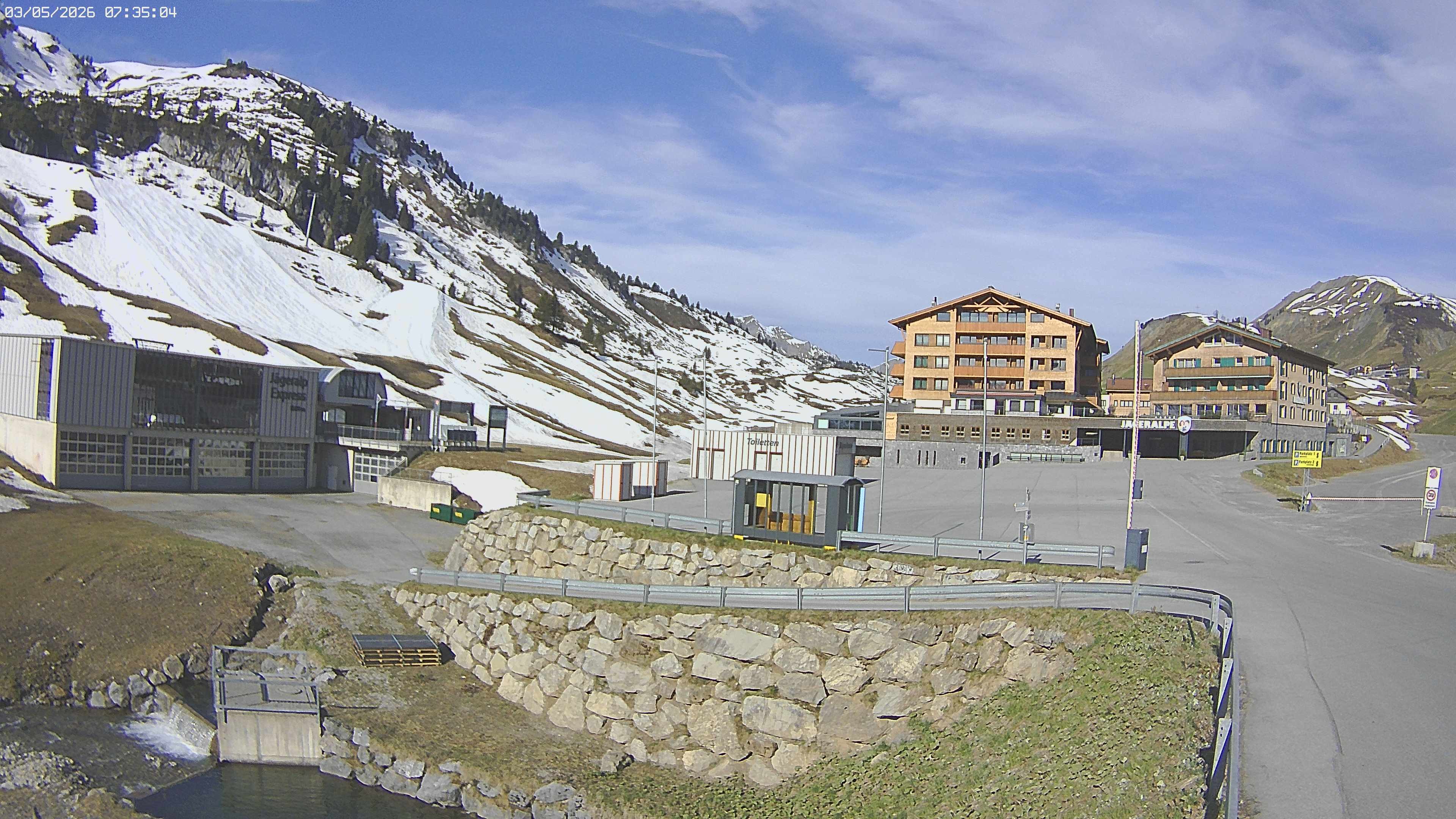 Archiv Foto Webcam Jägeralpe: Blick aufs Hotel