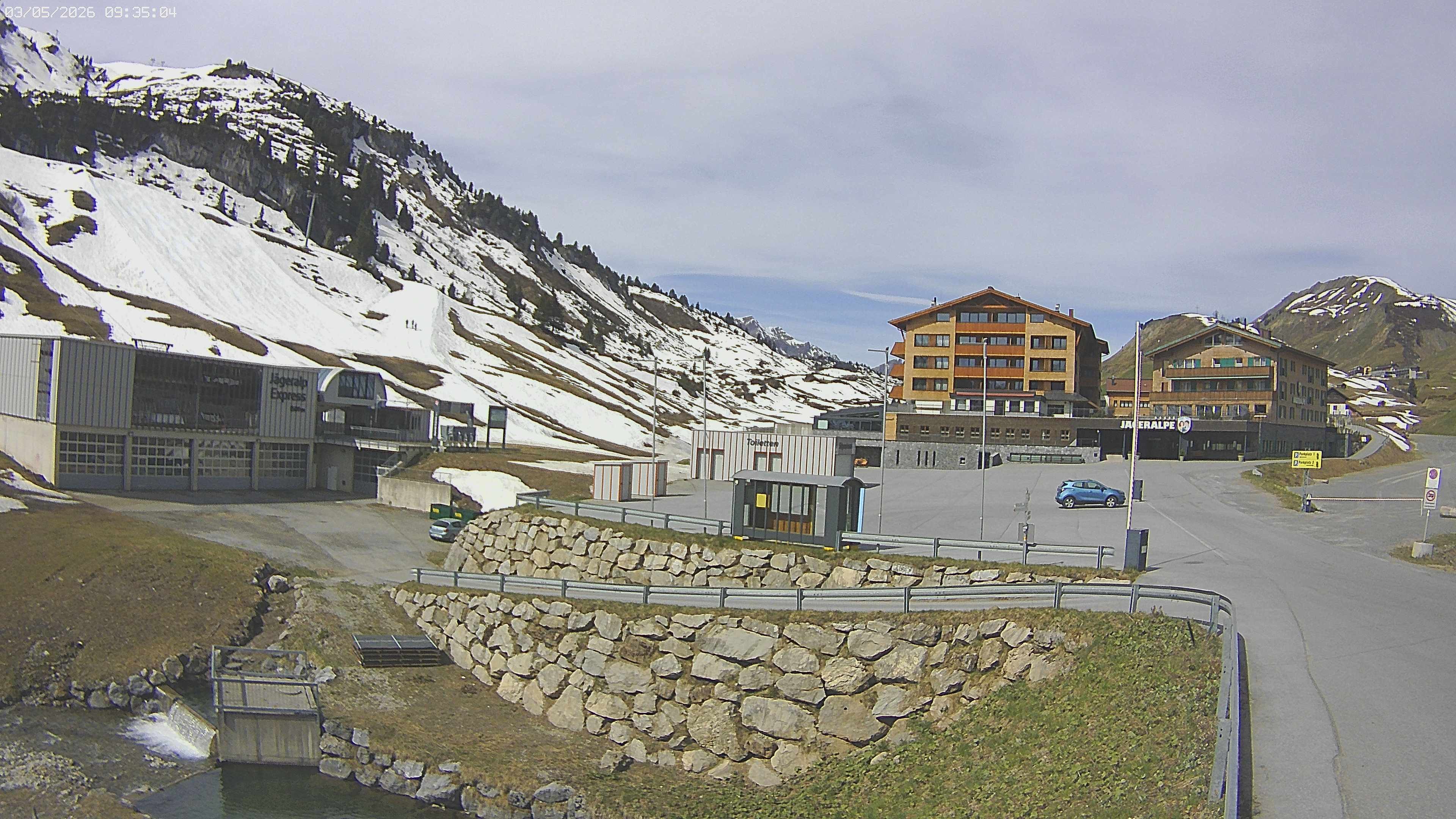 Archiv Foto Webcam Jägeralpe: Blick aufs Hotel