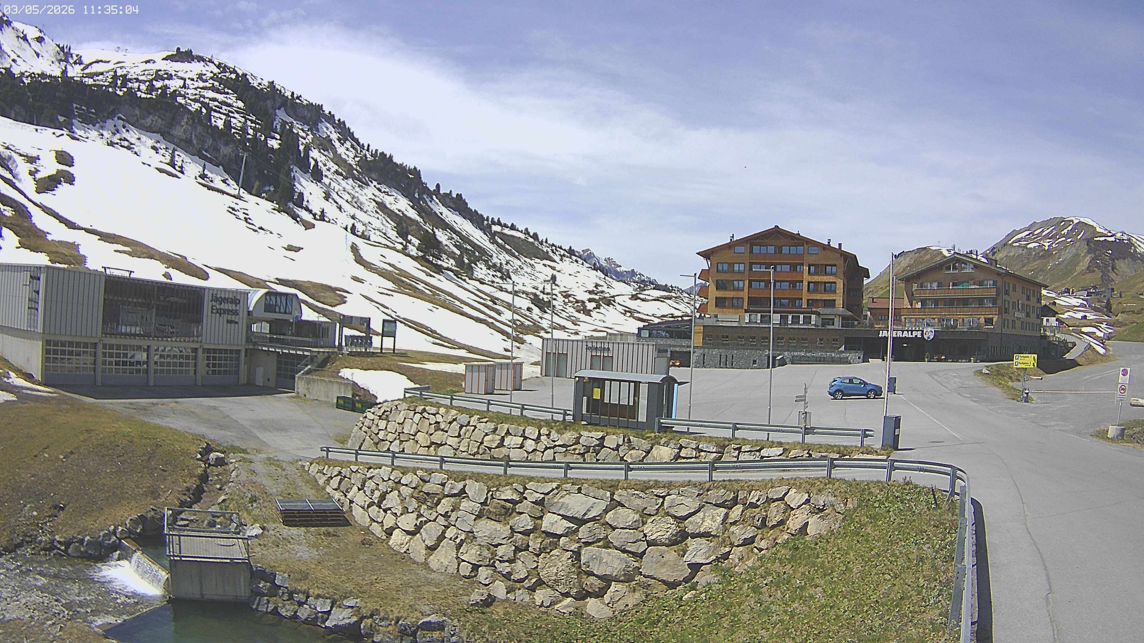 Archiv Foto Webcam Jägeralpe: Blick aufs Hotel