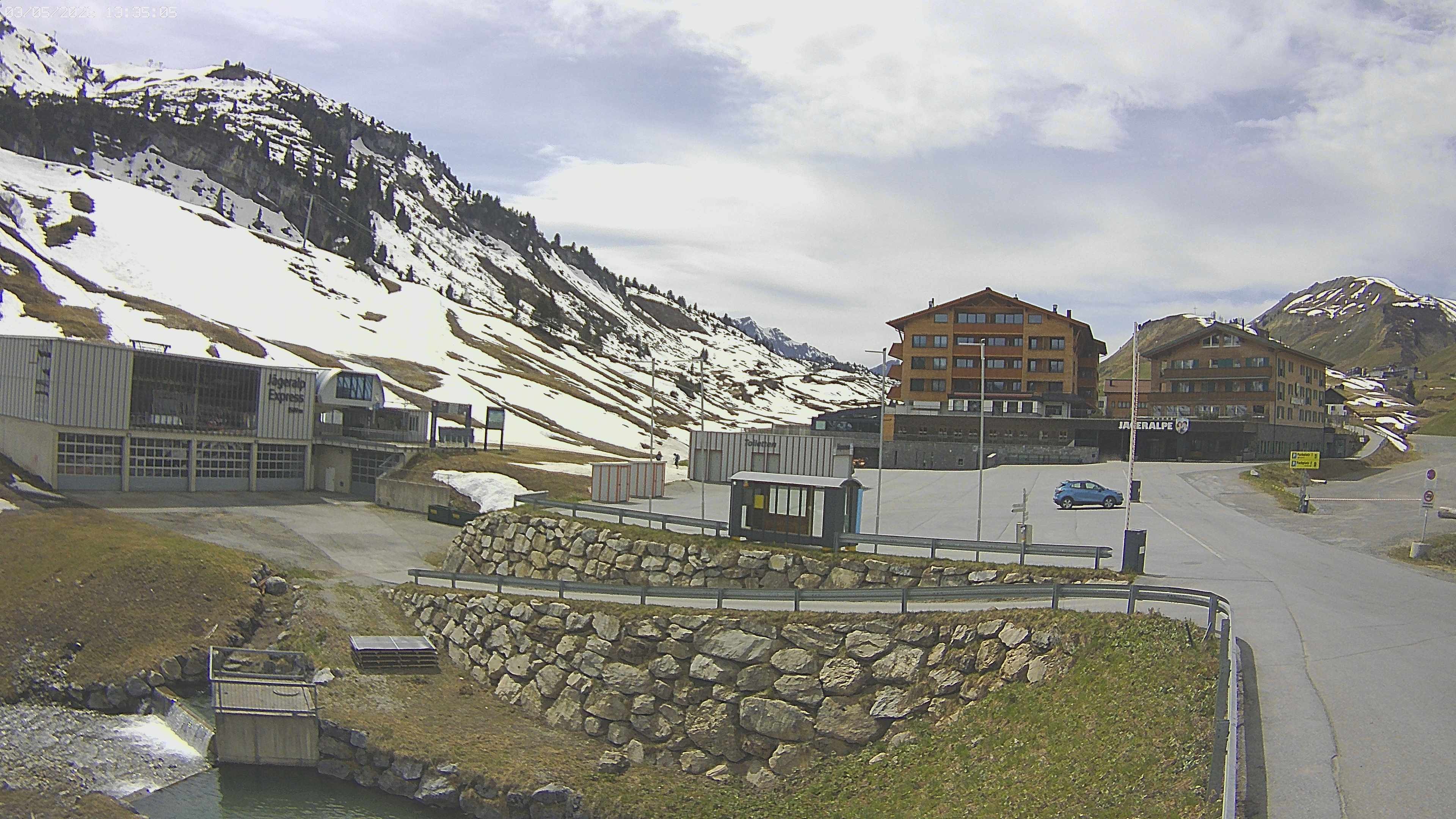 Archiv Foto Webcam Jägeralpe: Blick aufs Hotel
