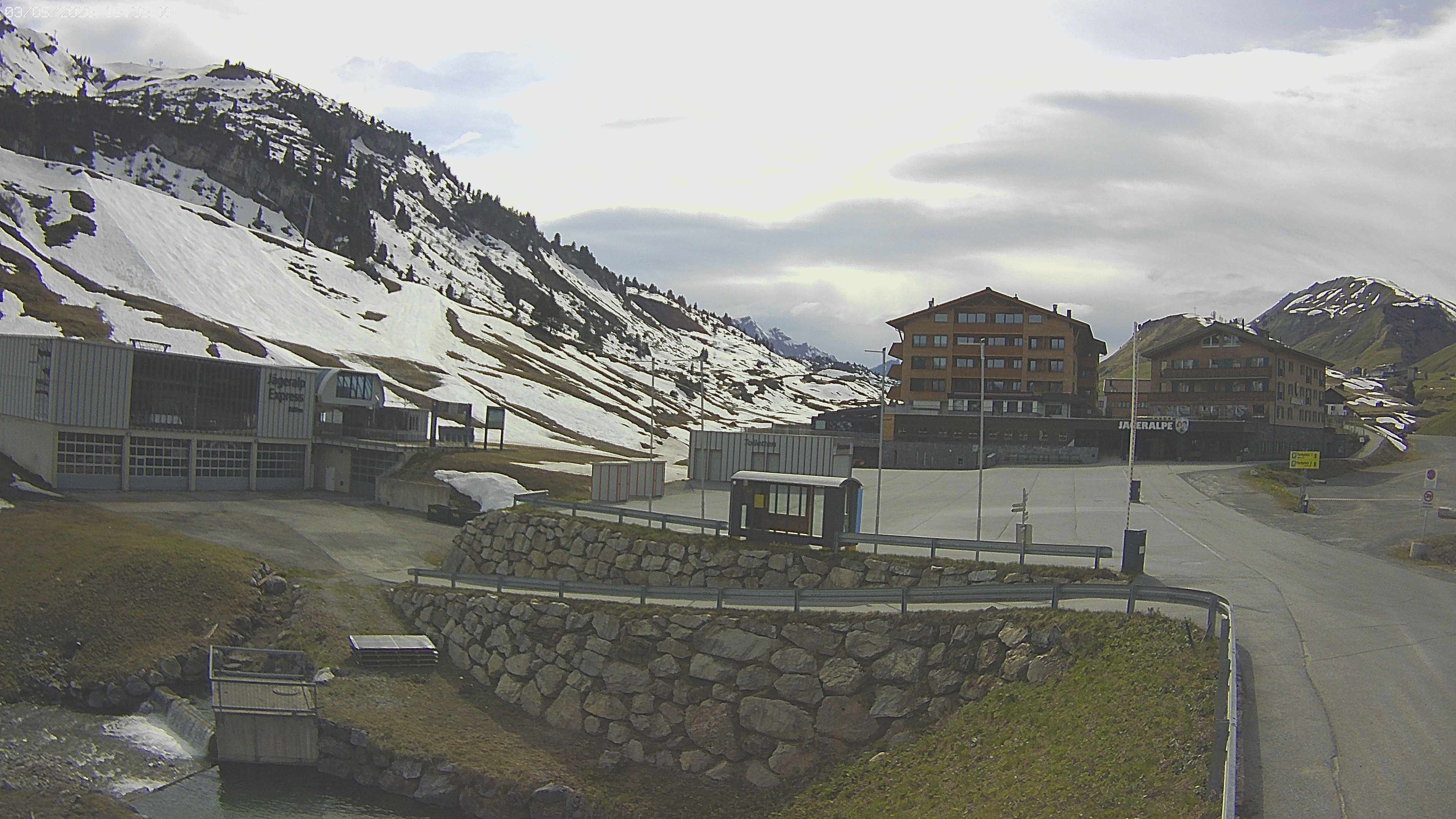 Archiv Foto Webcam Jägeralpe: Blick aufs Hotel